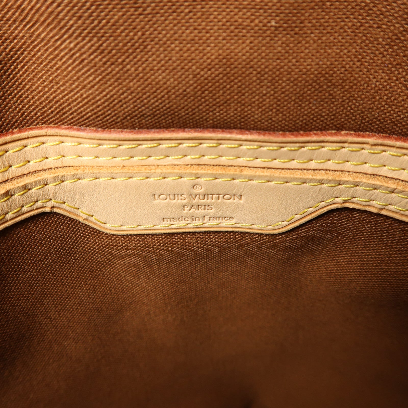 LOUIS VUITTON Monogram Palermo GM金扣手挽肩背兩用袋棕色