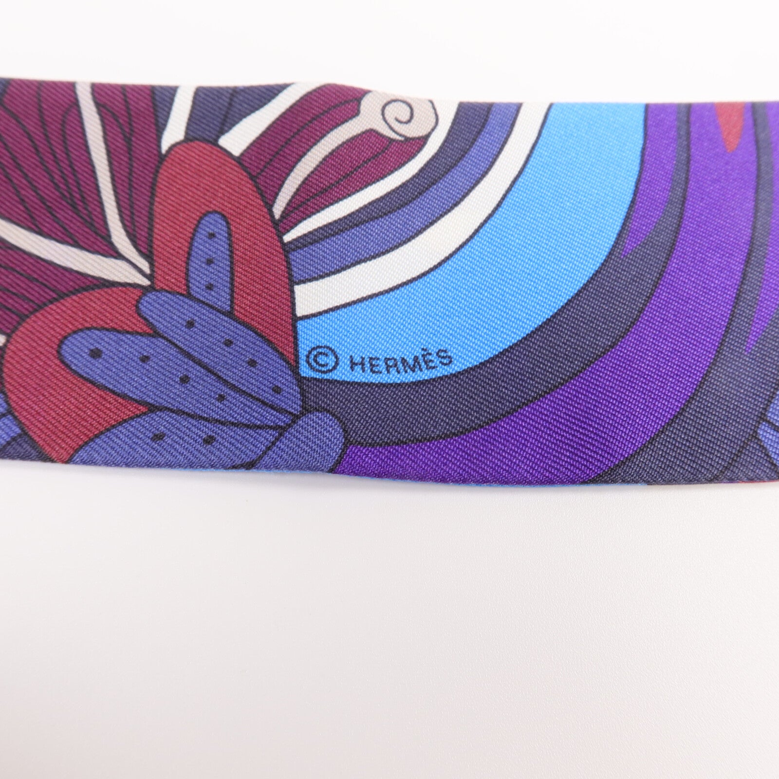 HERMES 絲質Twilly絲巾