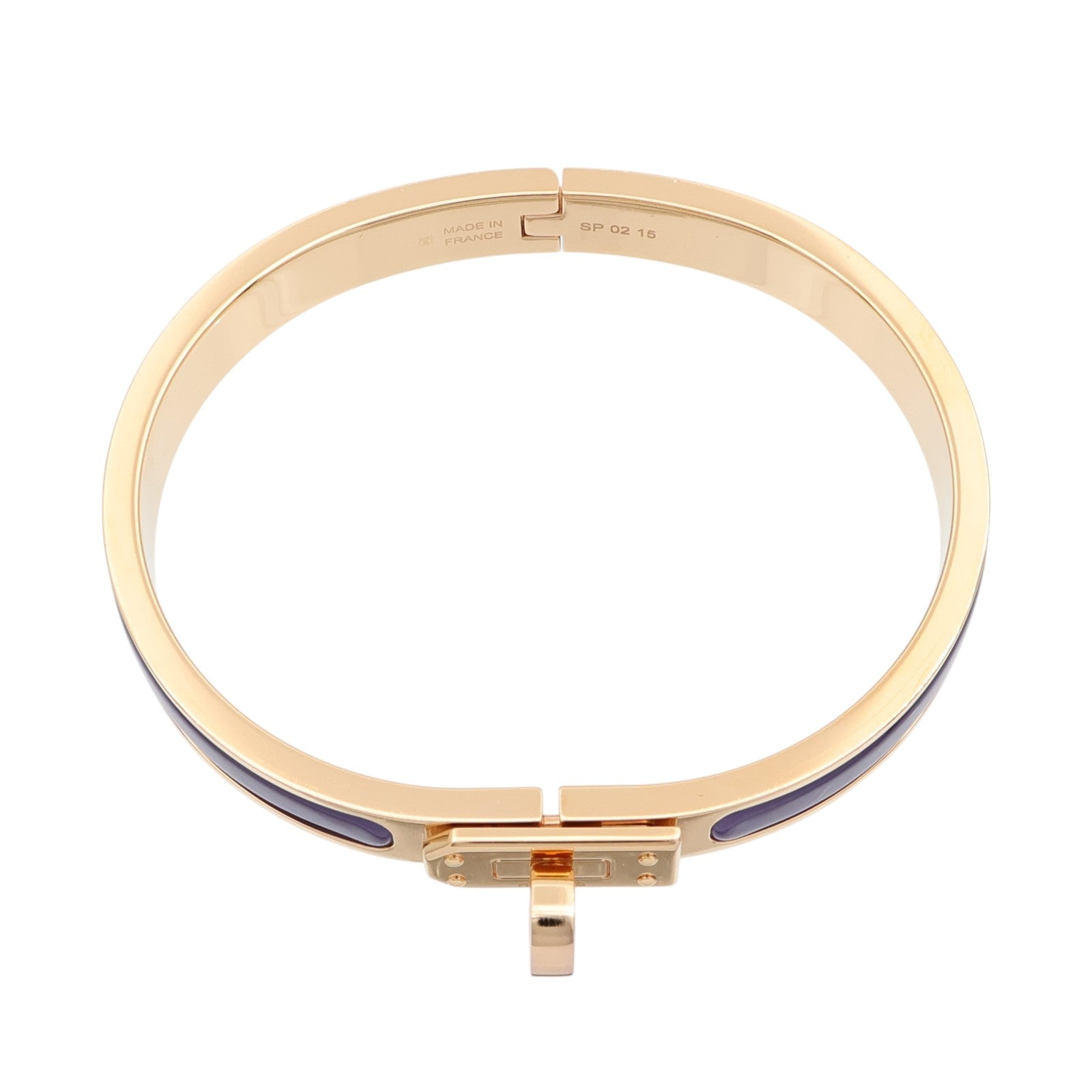 HERMES 金屬/琺瑯Mini Clic Kelly手鐲