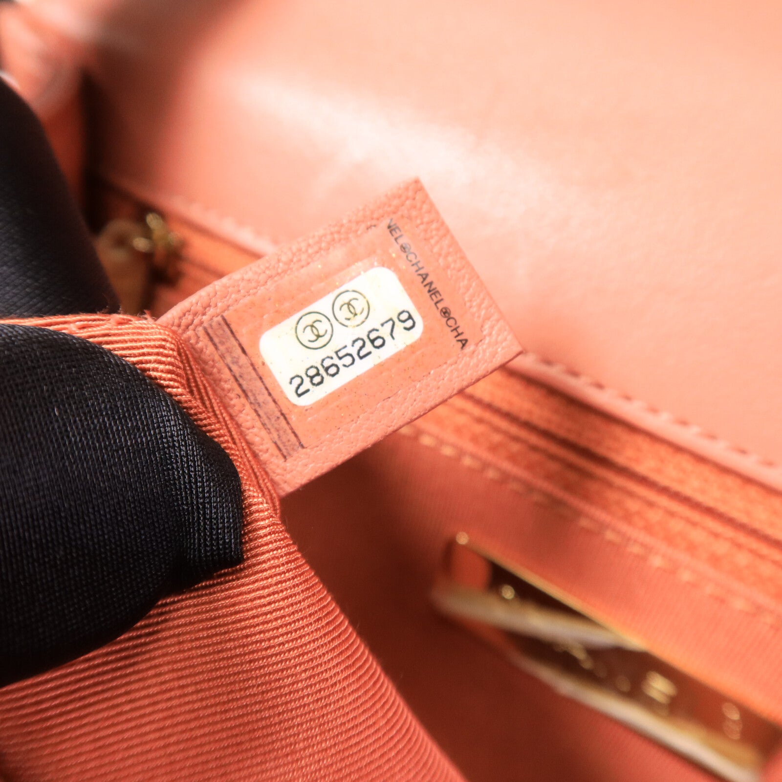 CHANEL 牛皮皮革Top Handle Messenger手挽肩背兩用袋