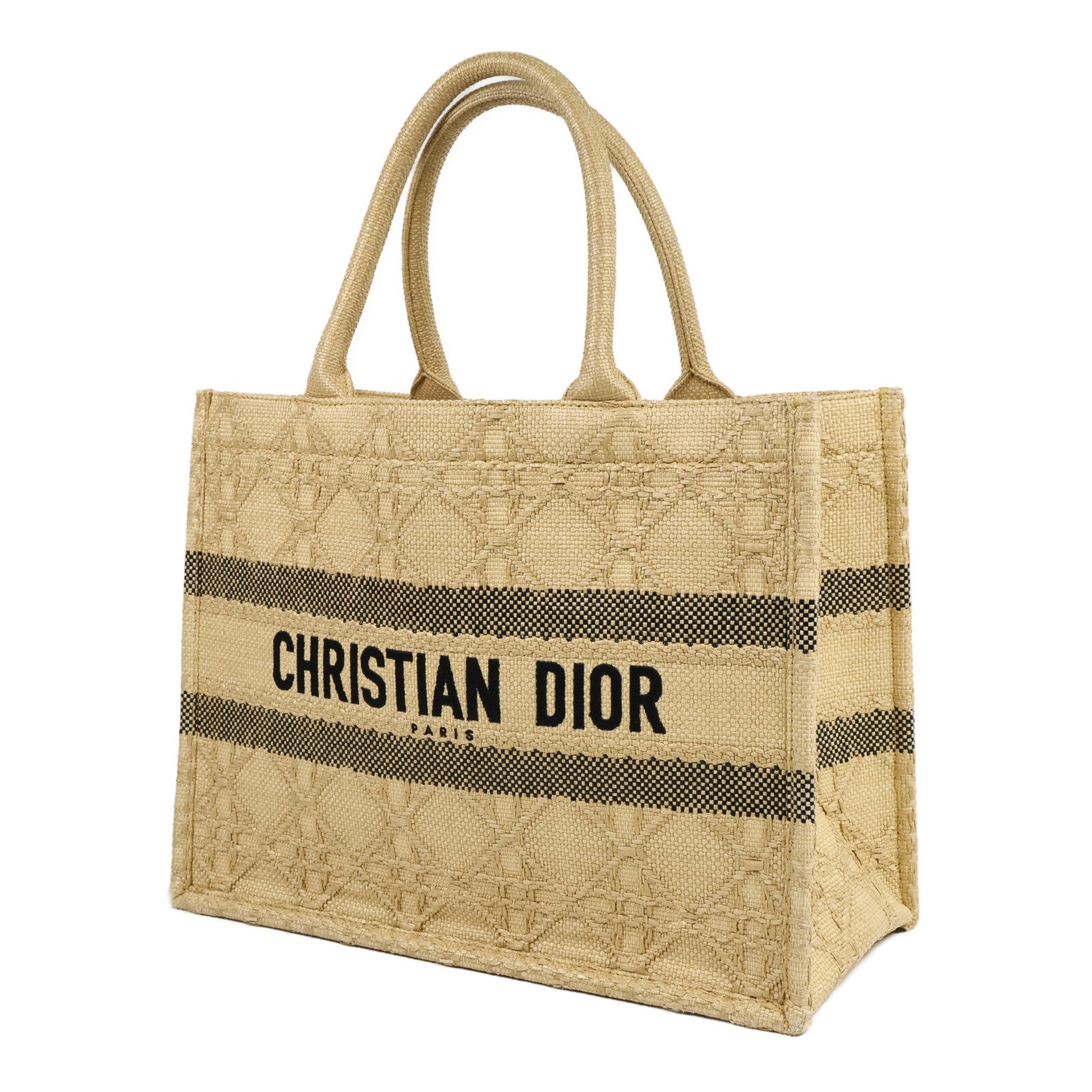 Dior 藤料Book Tote Medium手挽袋
