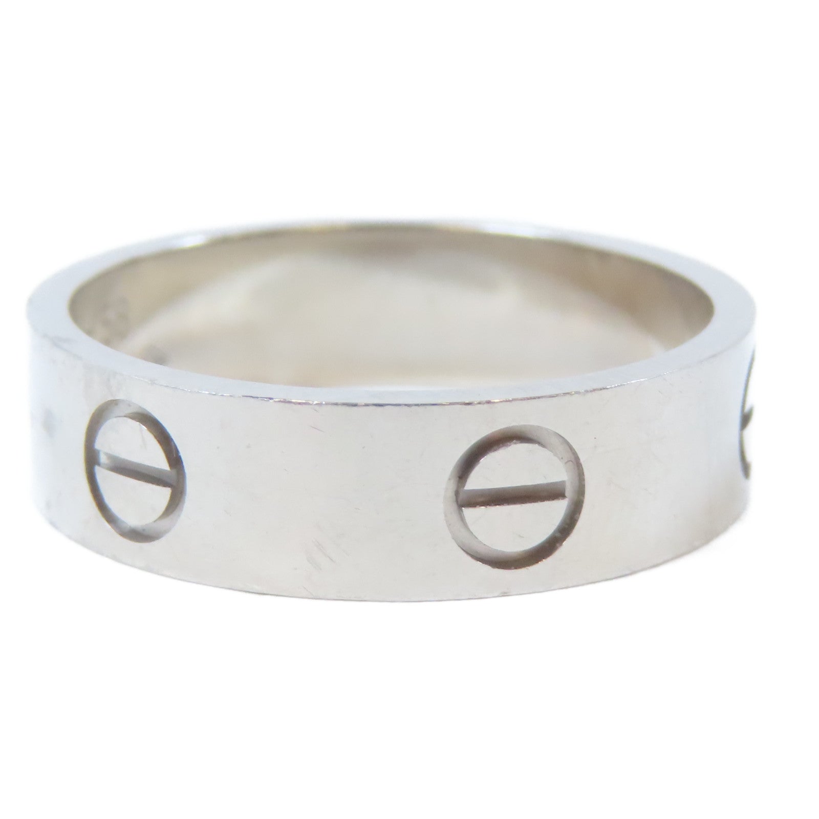 CARTIER 18K白金Love Ring戒指Cartier#58/US#8