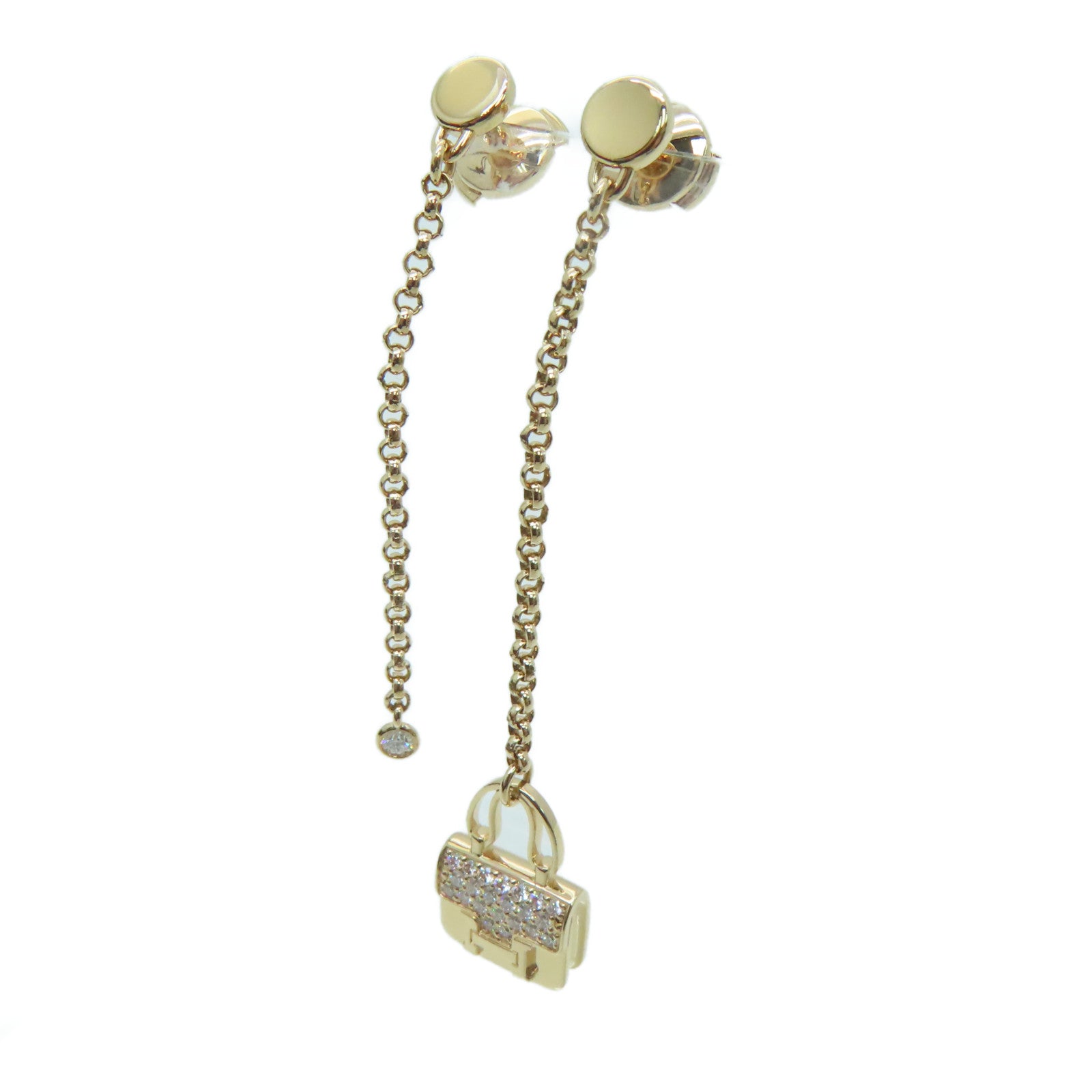 HERMES 18K rose gold Amulettes Constance Earrings earrings
