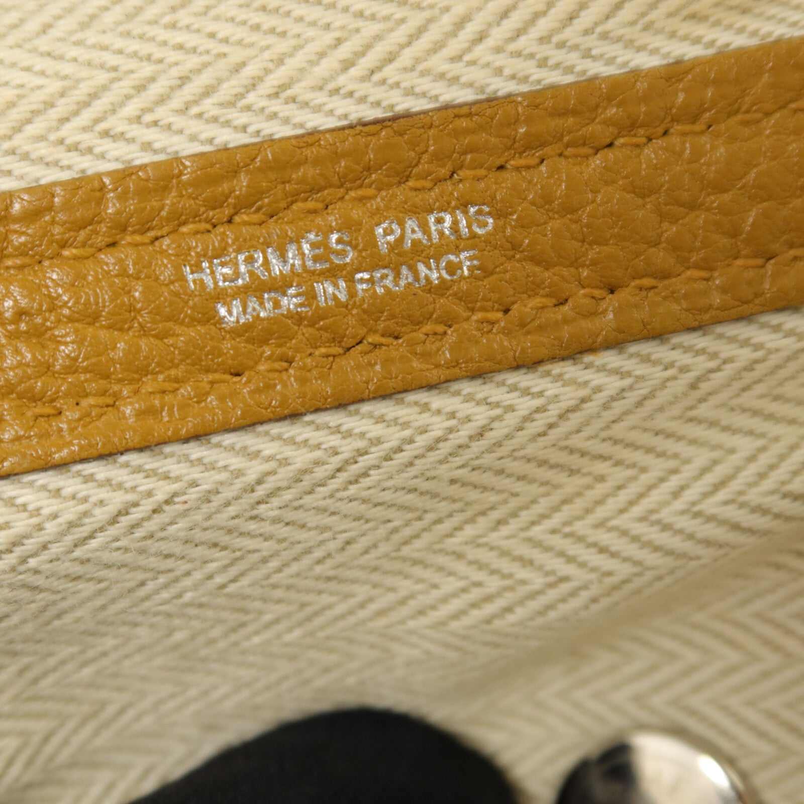 HERMES Negonda皮革Garden Party PM手挽袋Sesame