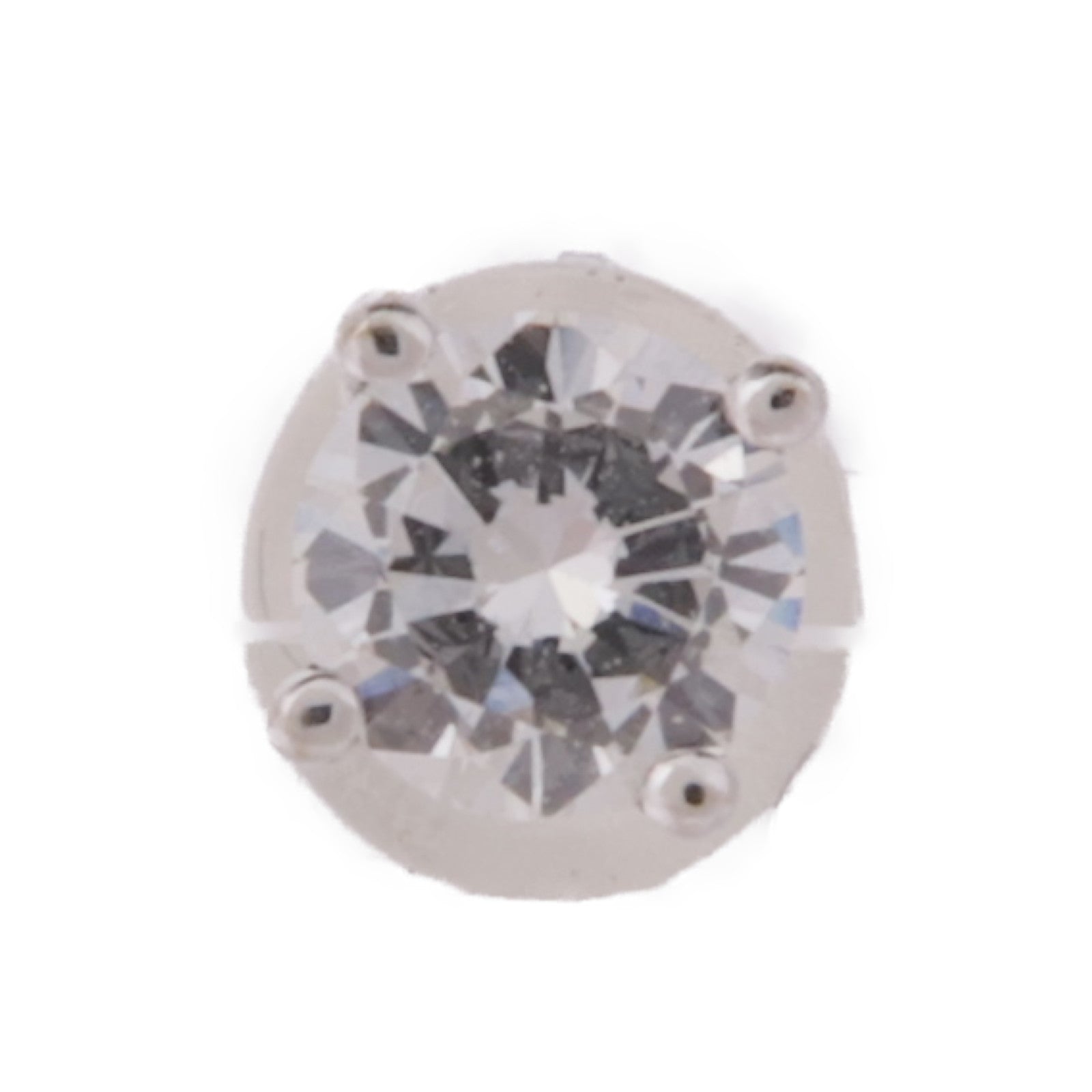 JEWELRY 【激減優惠】18K白金Single 1 Diamond Earring鑽石耳環