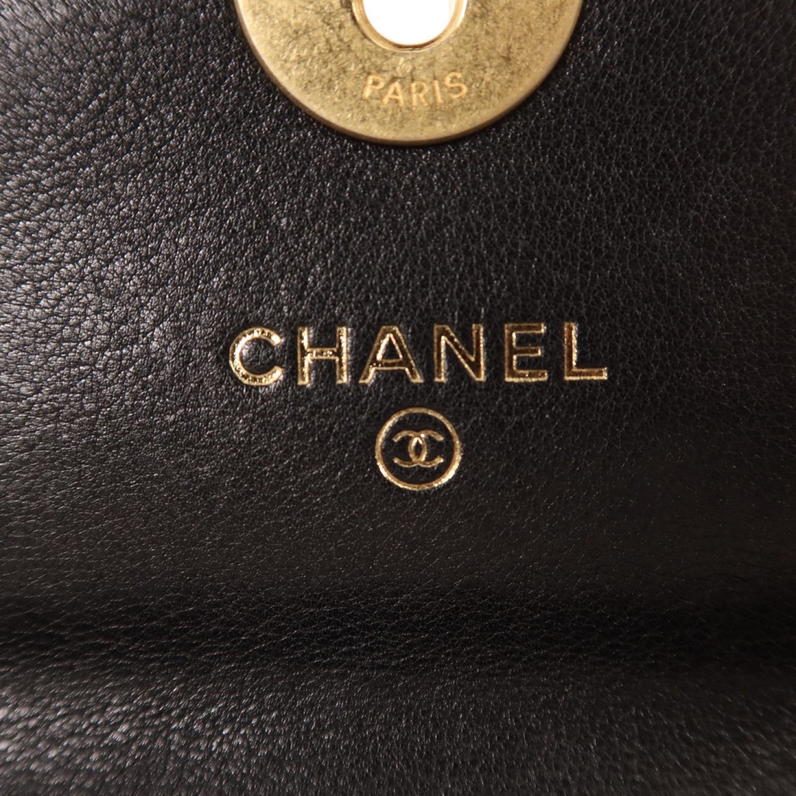 CHANEL 羊皮皮革Wallet金扣長錢包