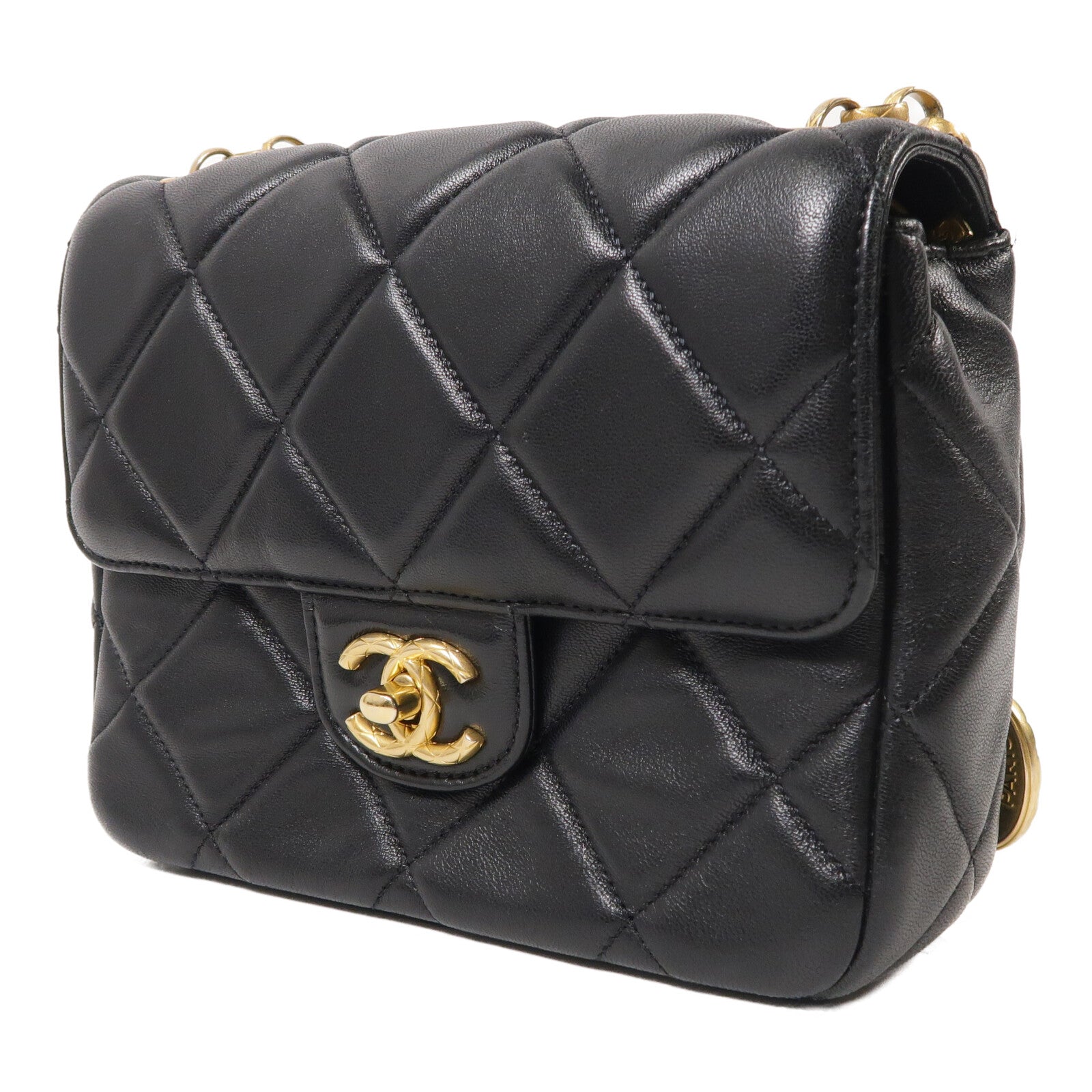 CHANEL 羊皮皮革Chain Shoulder鏈帶肩背袋