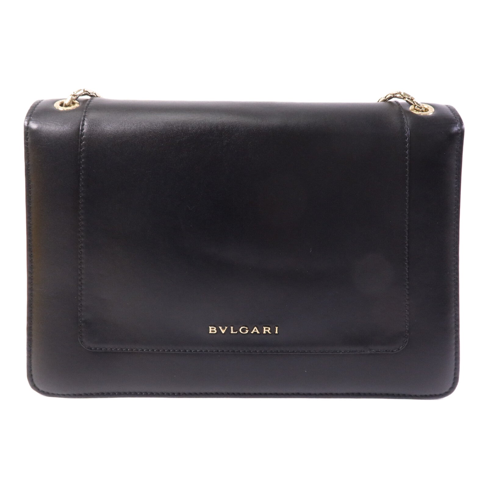 BVLGARI 牛皮皮革Serpenti Forever金扣鏈帶肩背袋