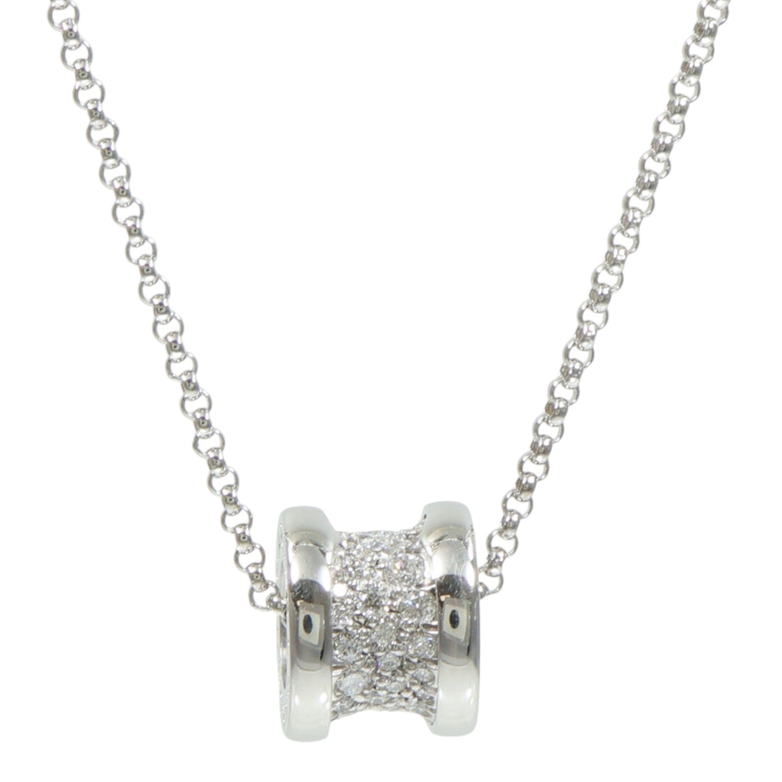 BVLGARI 18K白金B-Zero1 Necklace鑽石項鍊