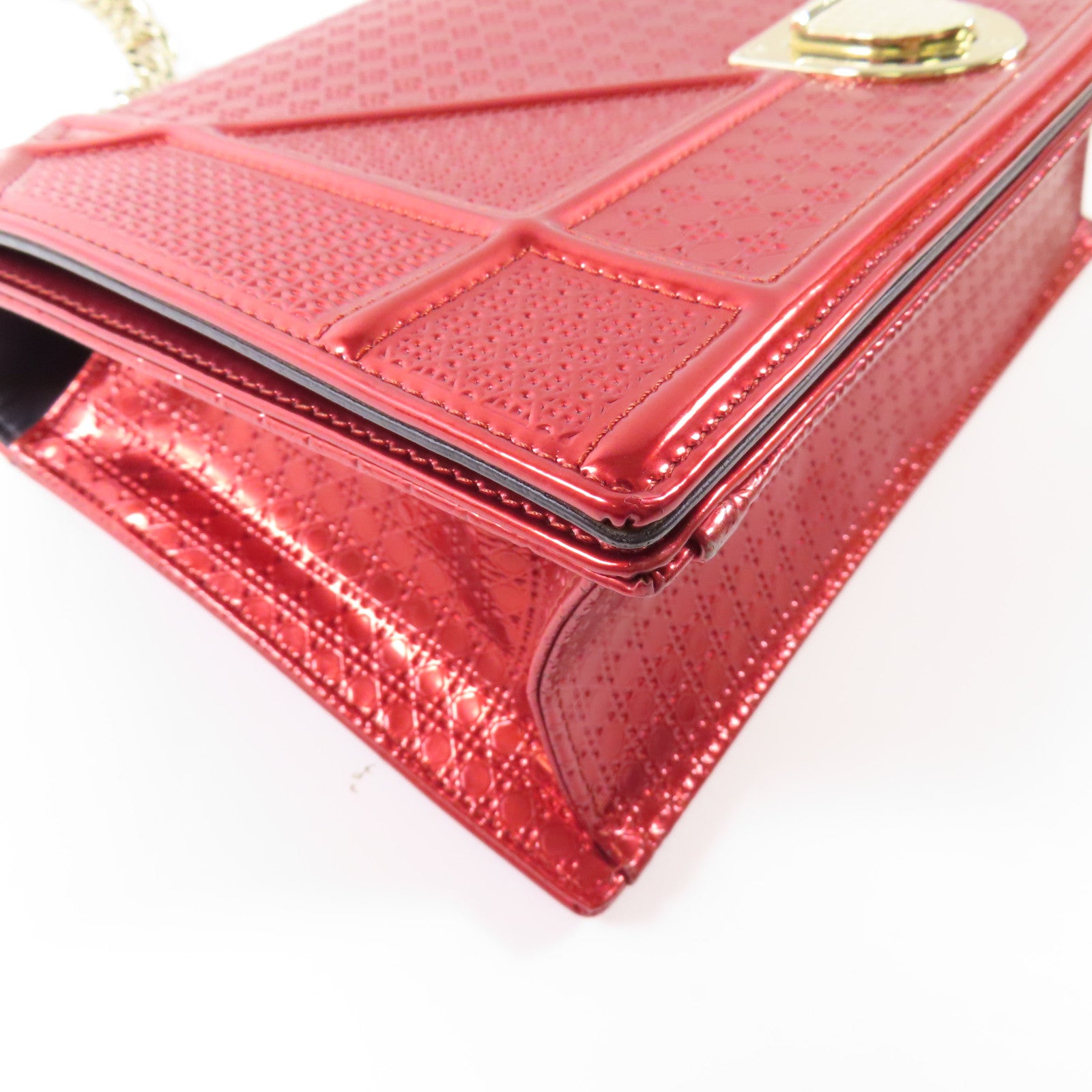 Dior 【激減優惠】牛皮皮革Diorama金扣鏈帶肩背袋