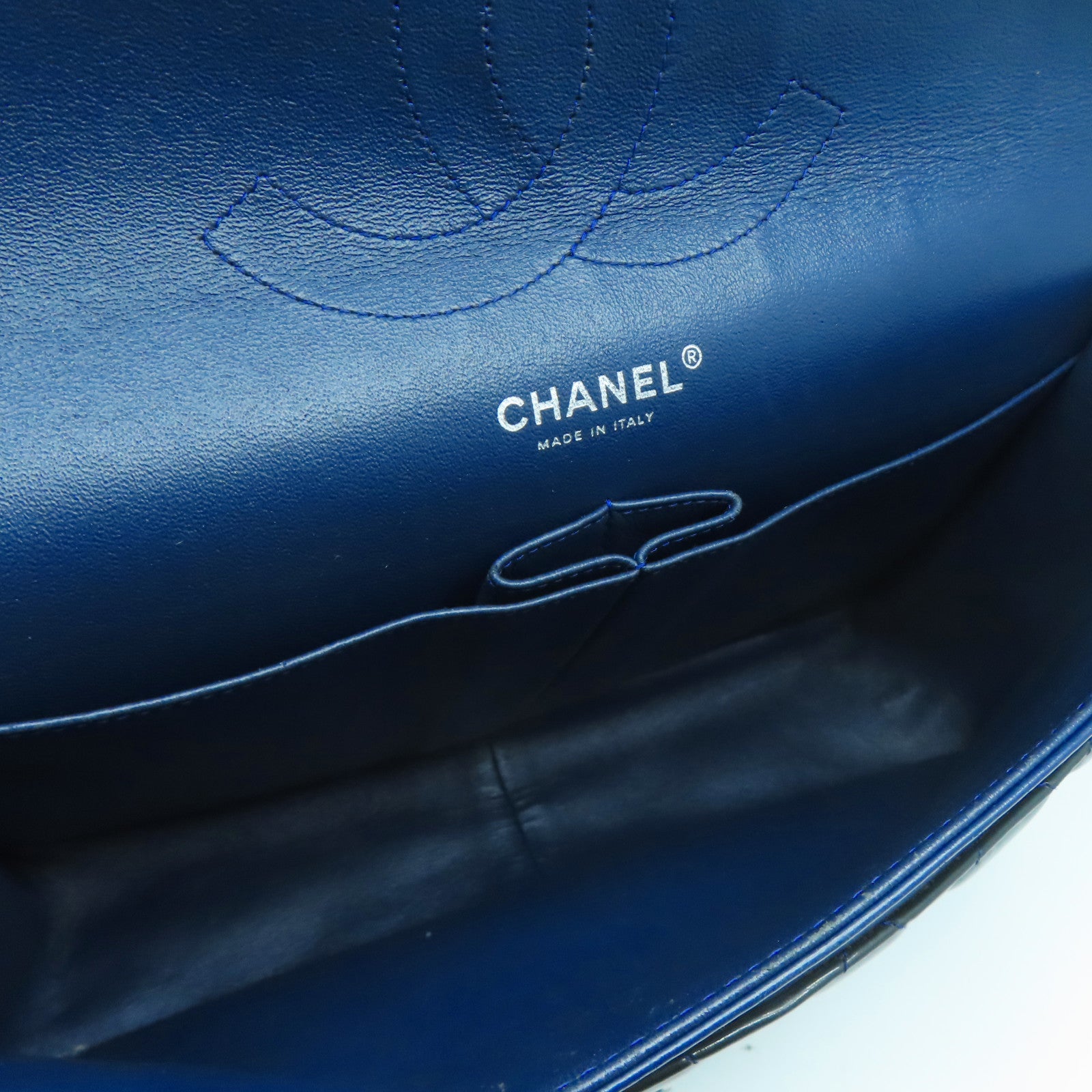 CHANEL 【清倉大減價】菱格漆皮皮革Chain Shoulder銀扣鏈帶肩背袋綠色