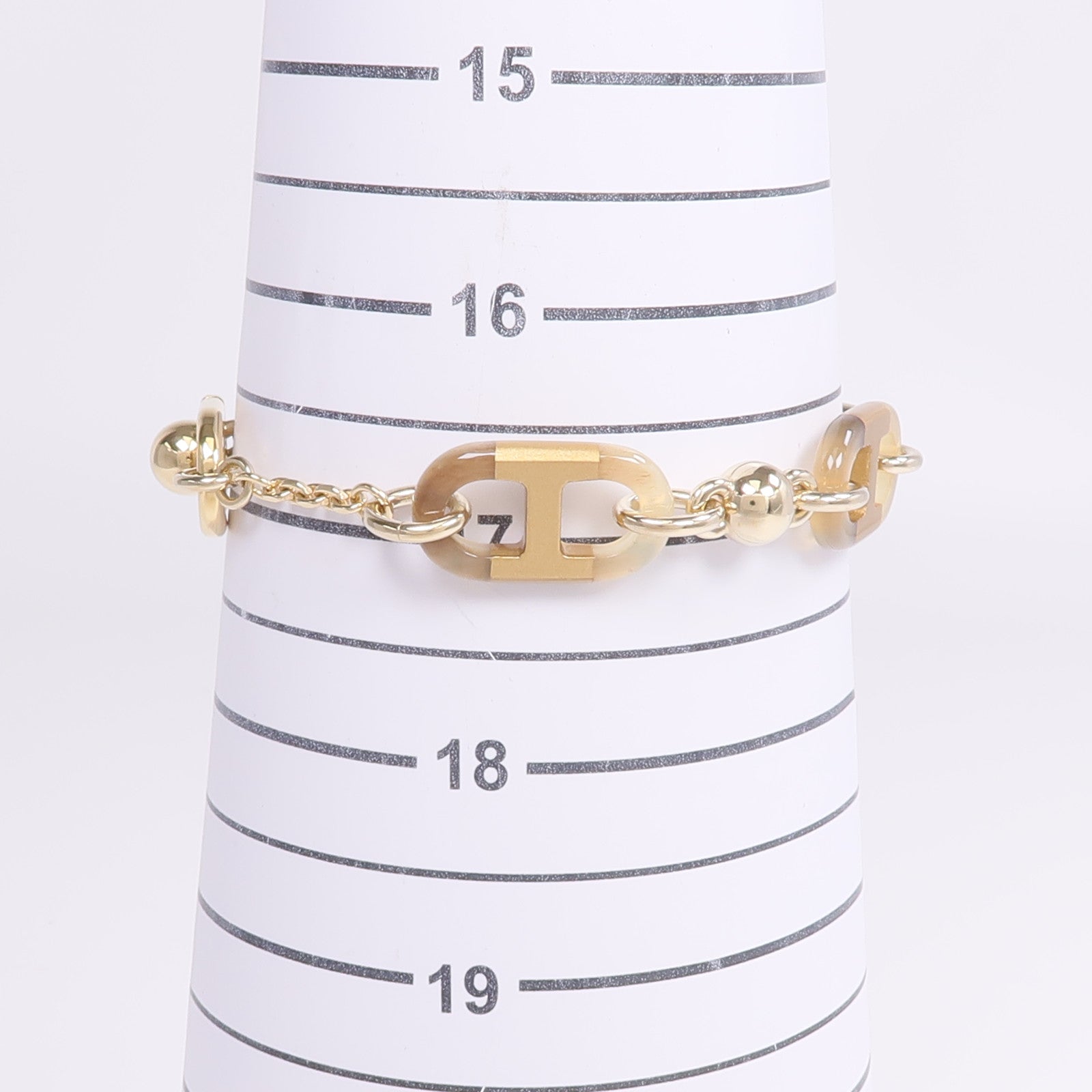 HERMES 金屬/水牛角Sur Mer Bracelet手鏈