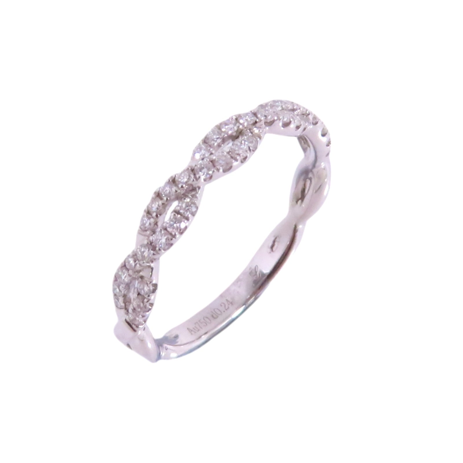 JEWELRY 18K白金/鑽石Diamond Ring戒指US#5.75