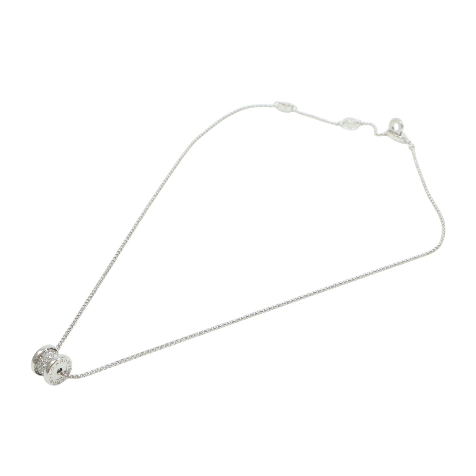 BVLGARI 18K白金B-Zero1 Necklace鑽石項鍊