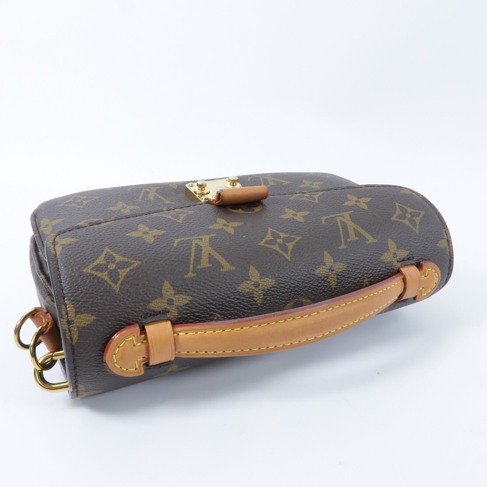 LOUIS VUITTON Monogram Pochette Metis East West鏈帶手挽肩背兩用袋