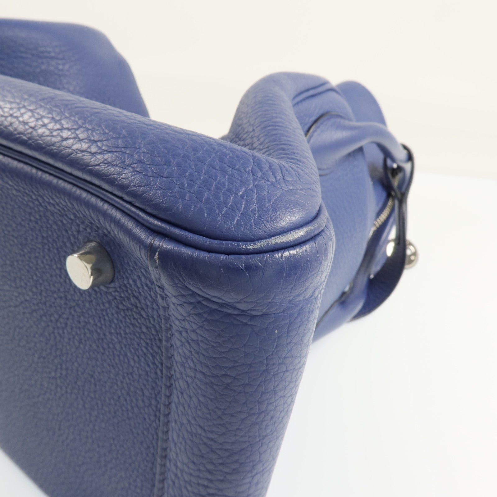 HERMES Clemence皮革Lindy 30銀扣肩背袋