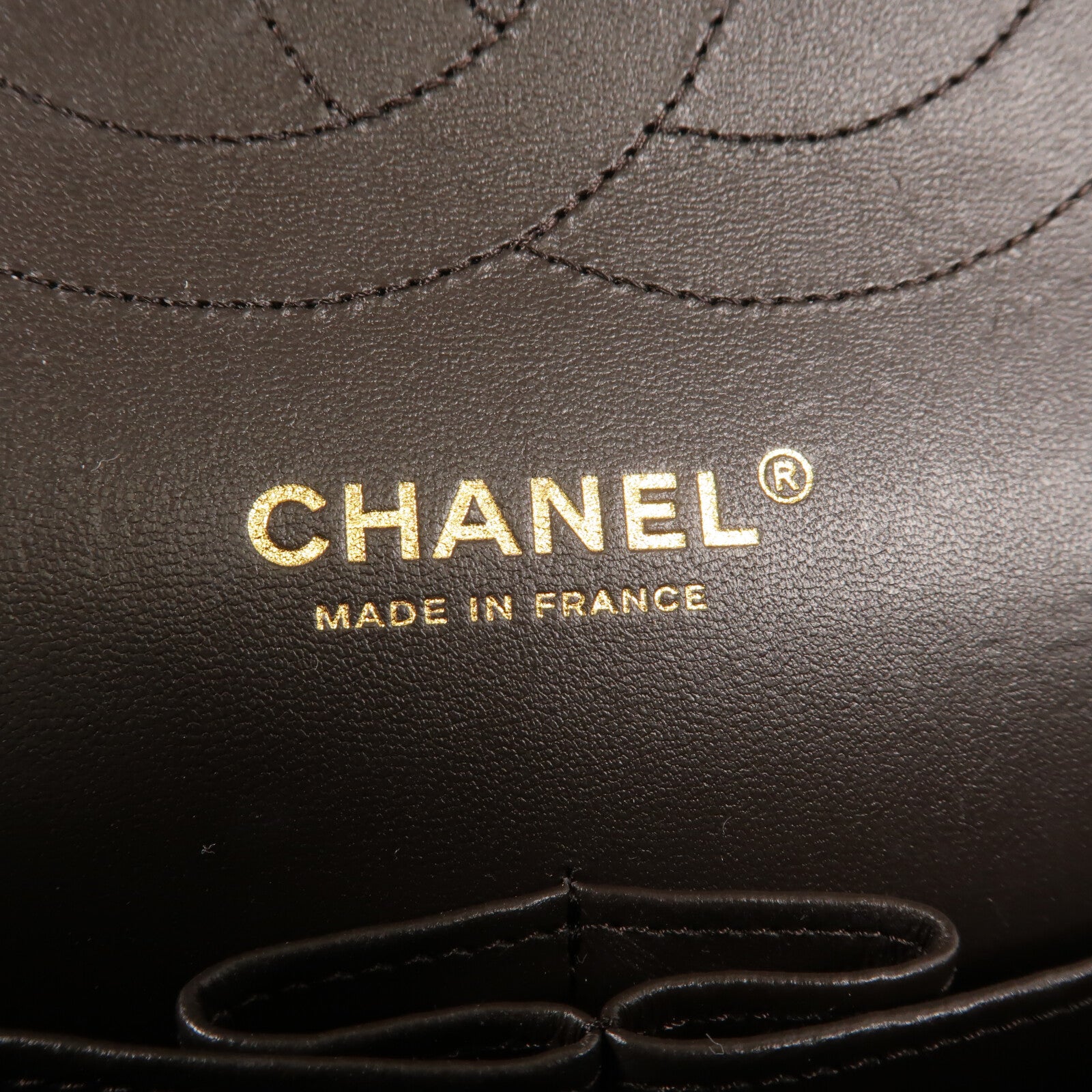 CHANEL 牛皮皮革Large Classic鏈帶肩背袋