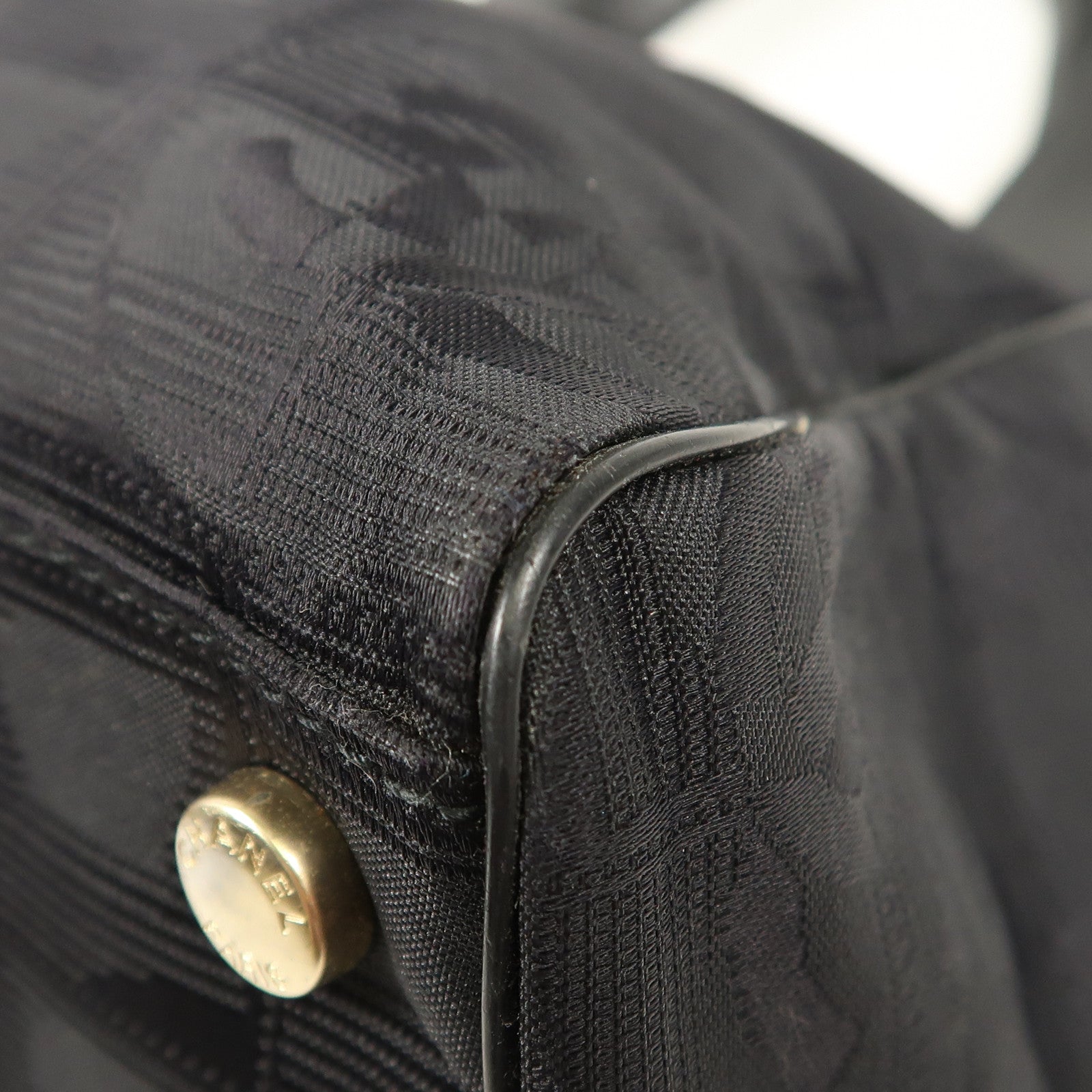 CHANEL CC GHW New Travel Line Tote Bag Nylon Black