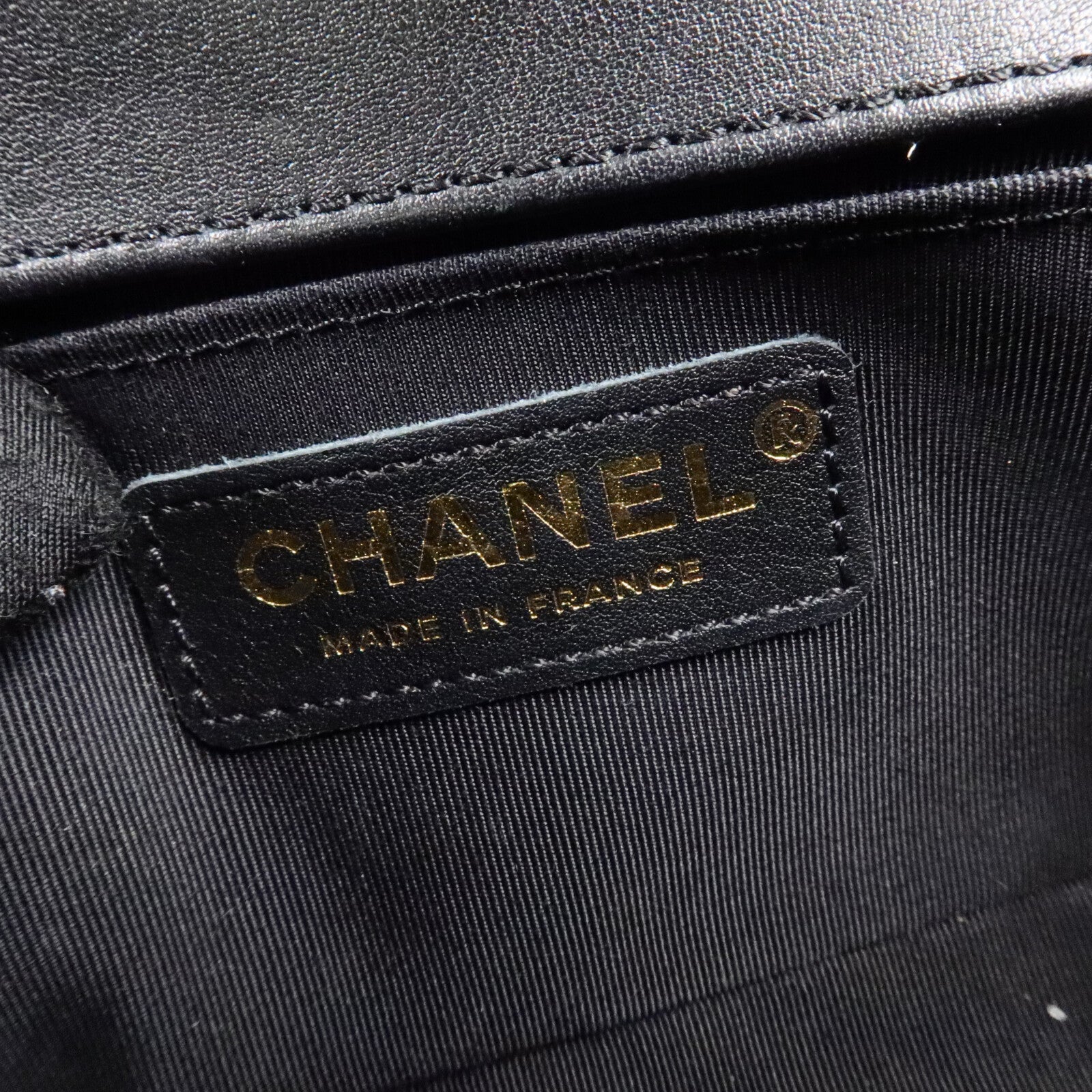 CHANEL 羊皮皮革Boy 20鏈帶肩背袋
