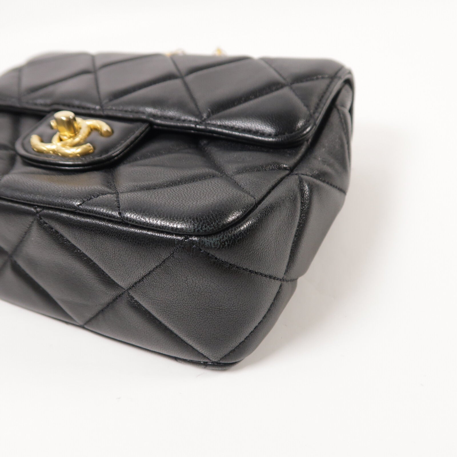 CHANEL 羊皮皮革Chain Shoulder鏈帶肩背袋