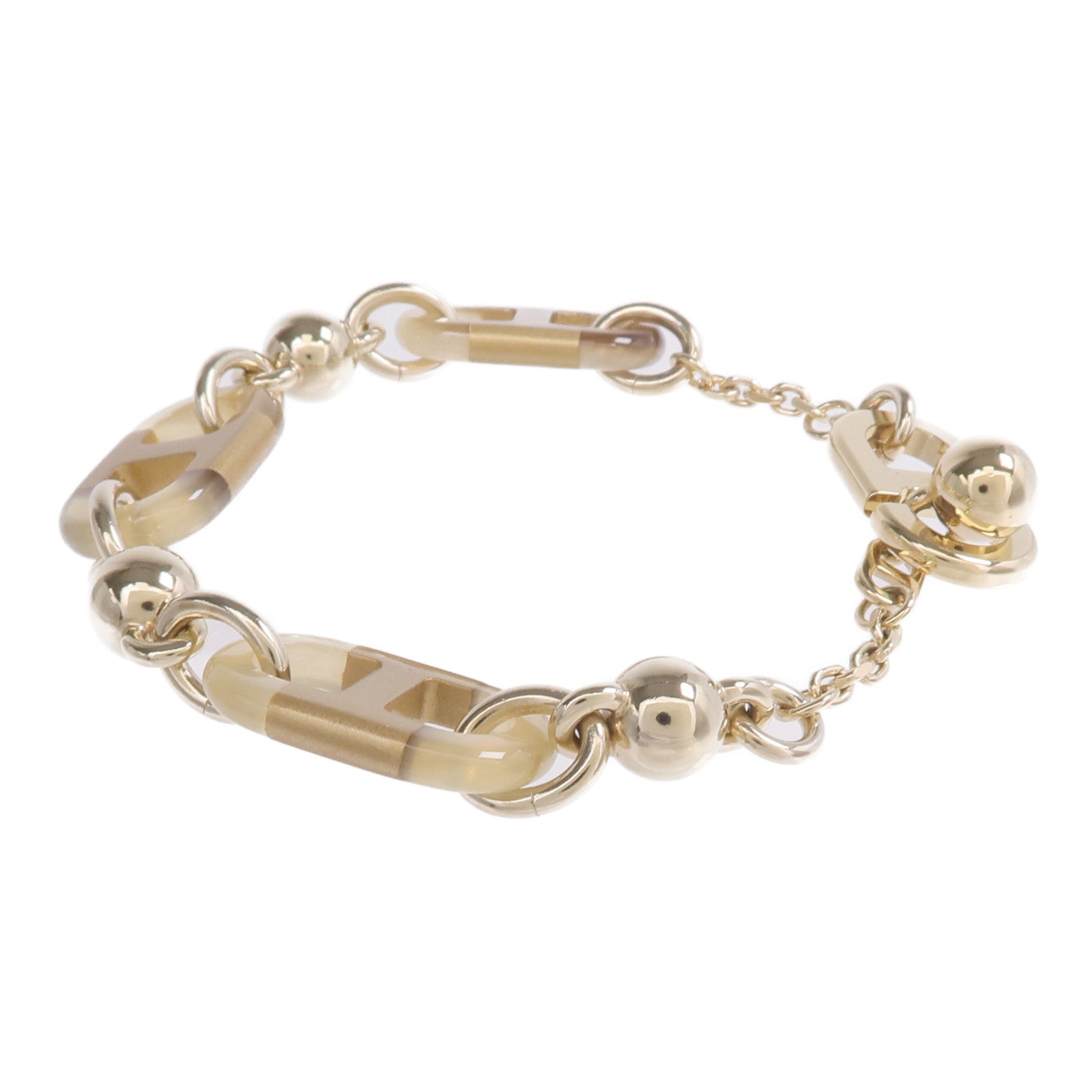 HERMES 金屬/水牛角Sur Mer Bracelet手鏈