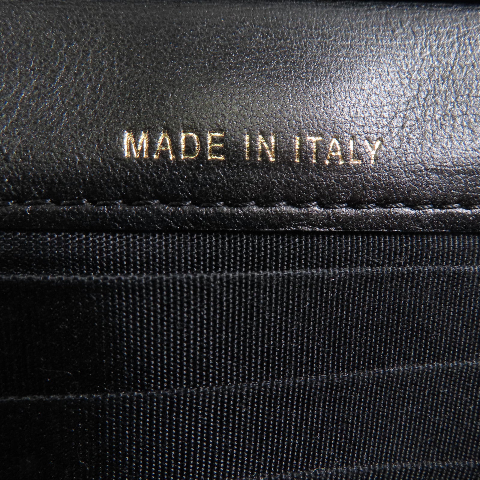 CHANE CC GHW Chain Shoulder Bag Lambskin Leather Black