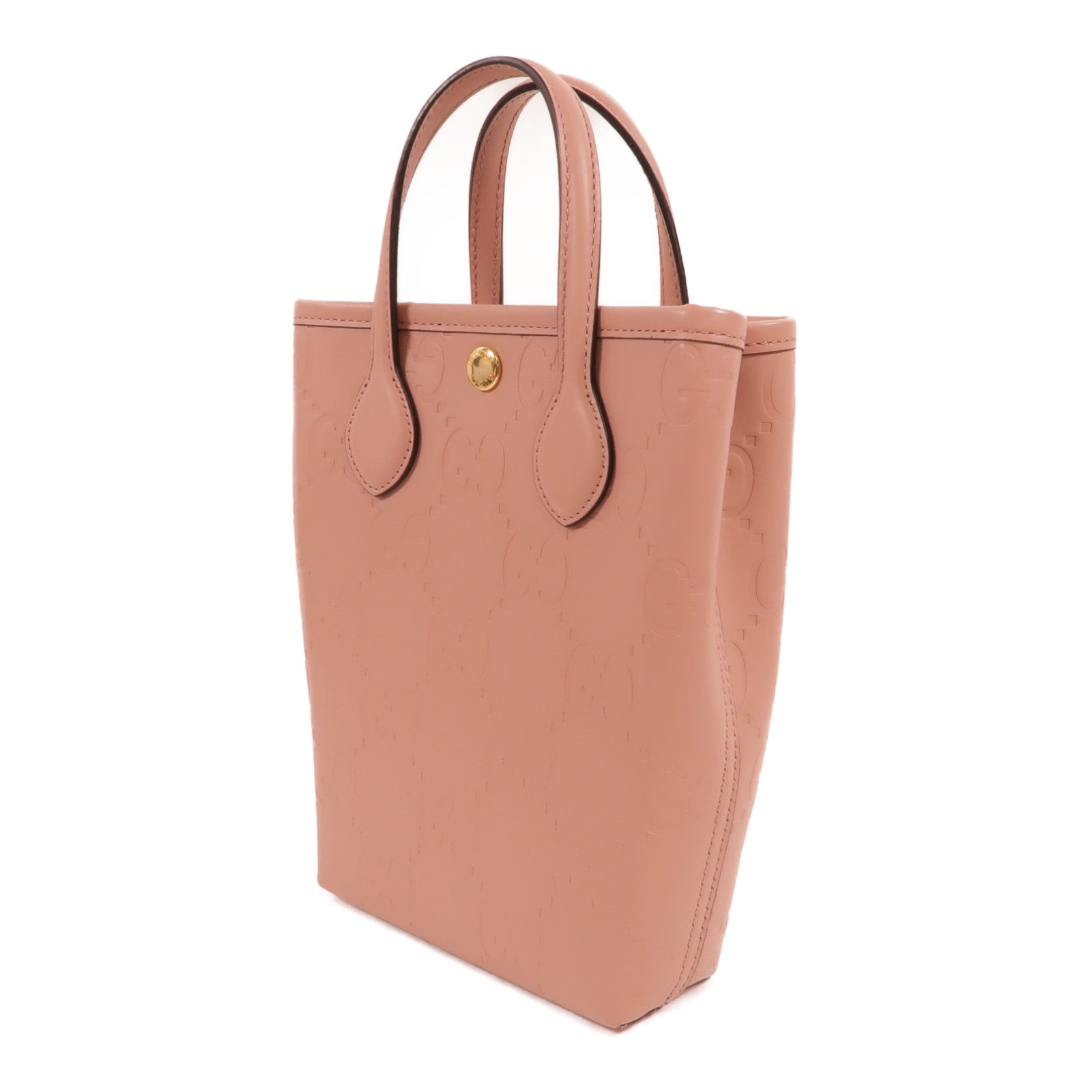 GUCCI 牛皮皮革GG Leather Super Mini To Bag手挽肩背兩用袋