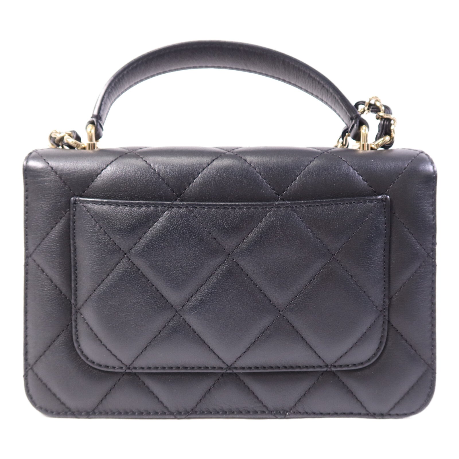 CHANEL 牛皮皮革2 Way Shoulder Bag金扣鏈帶肩背袋