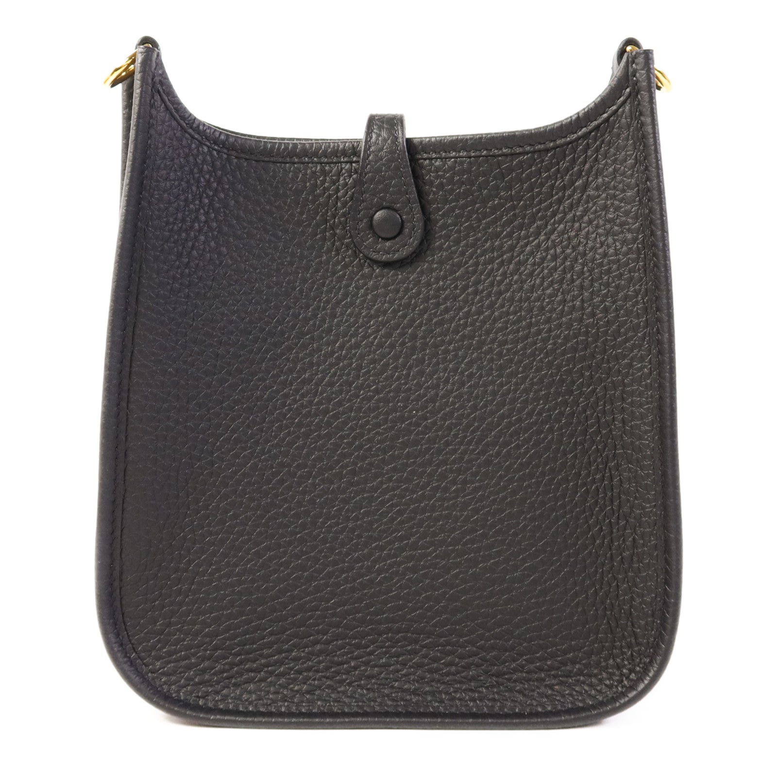 HERMES Clemence皮革Evelyne TPM金扣肩背袋Noir