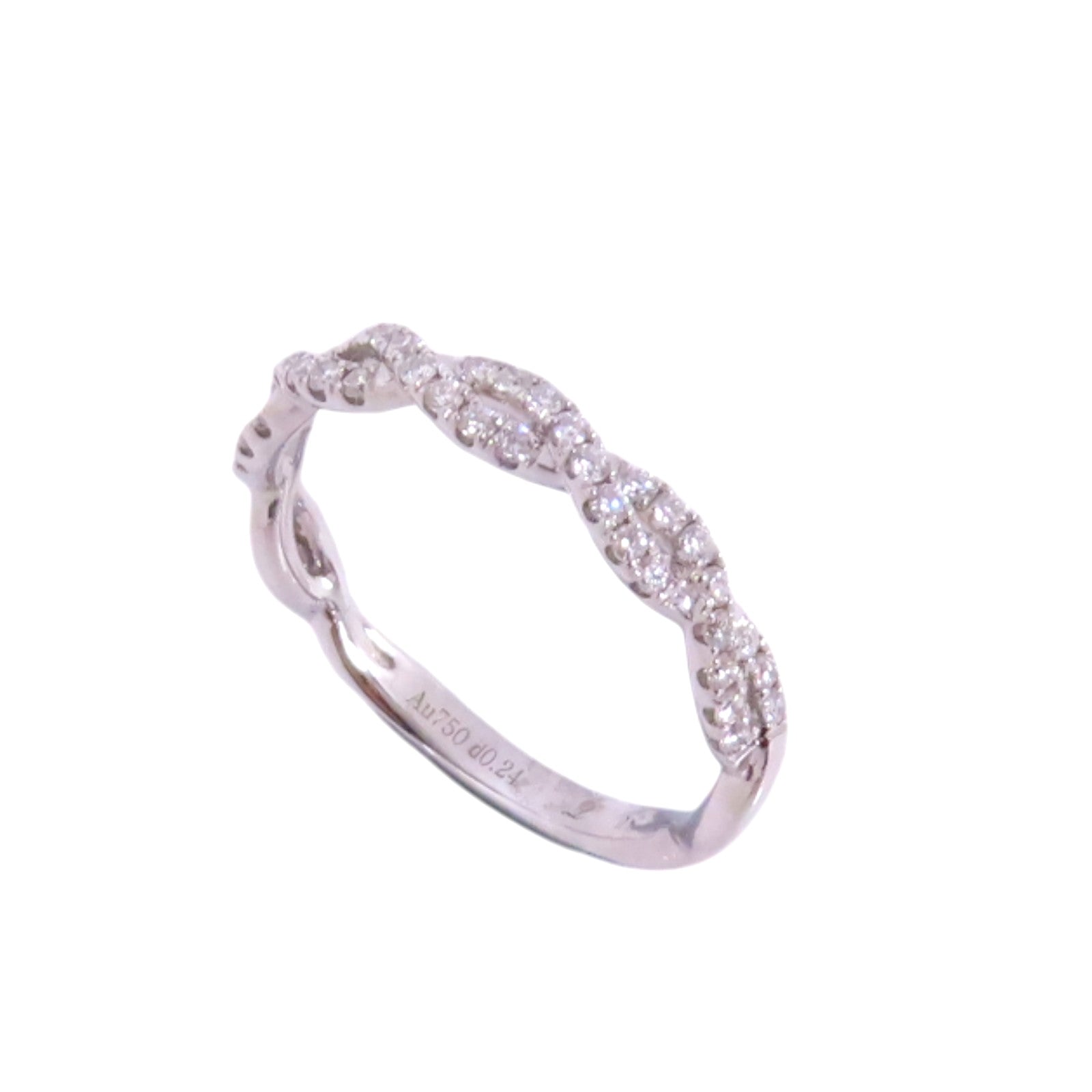 JEWELRY 18K白金/鑽石Diamond Ring戒指US#5.75