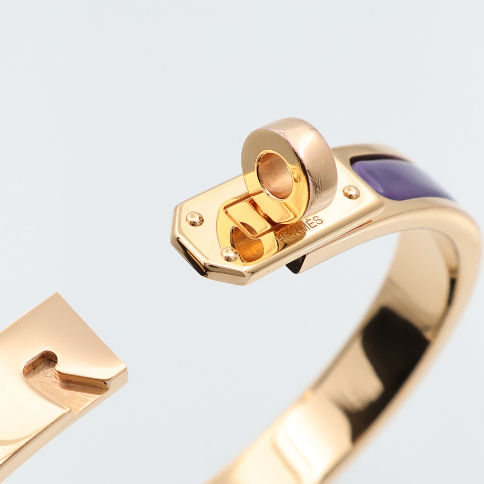 HERMES 金屬/琺瑯Mini Clic Kelly手鐲