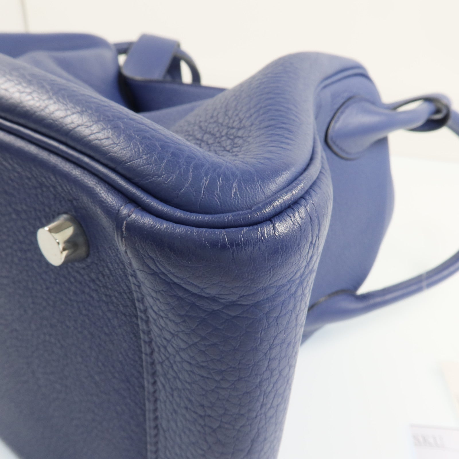 HERMES Clemence皮革Lindy 30銀扣肩背袋