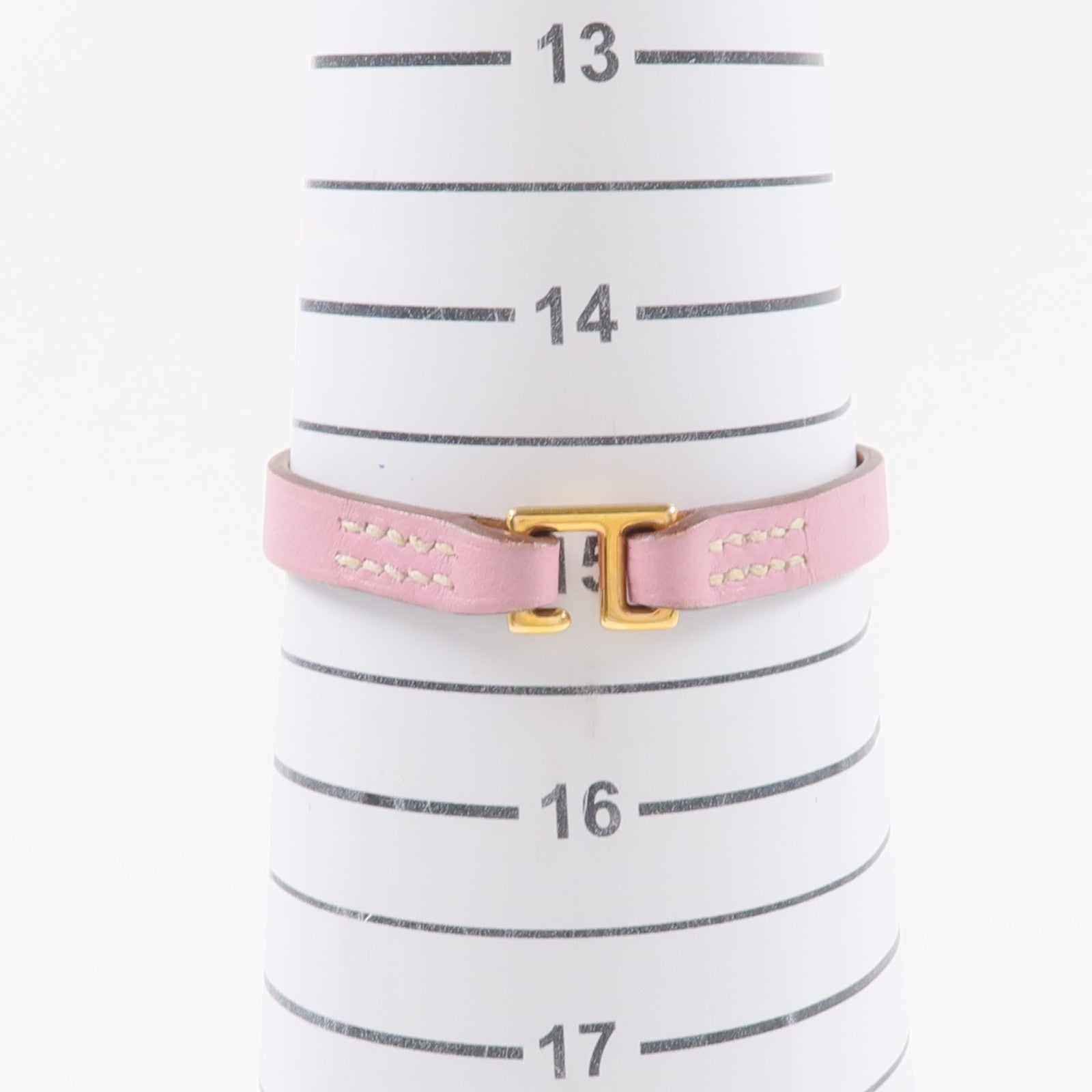 HERMES 【激減優惠】Swift皮革Mini Rivale Bracelet手帶Mauve Sylvestre