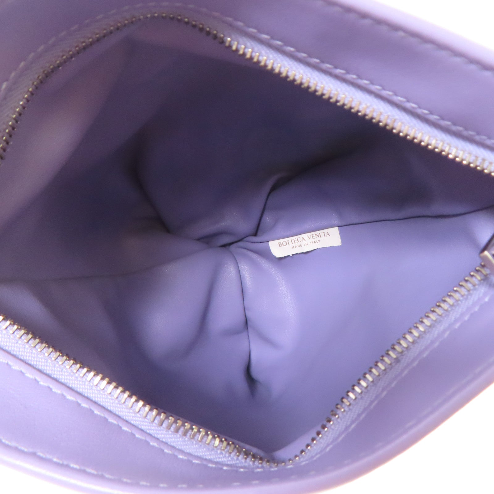 BOTTEGA VENETA 牛皮皮革Twist Mini銀扣手挽袋紫色