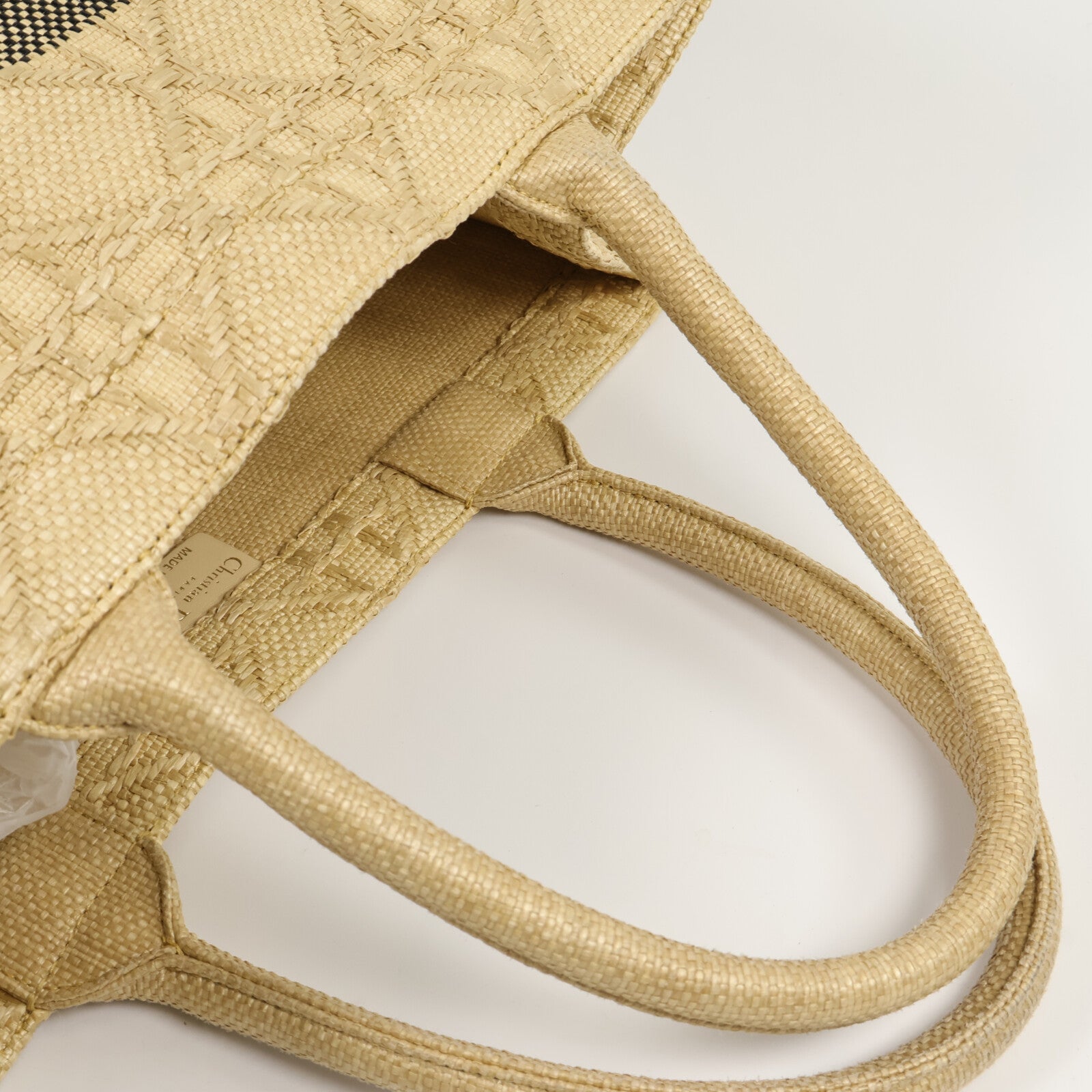 Dior 藤料Book Tote Medium手挽袋