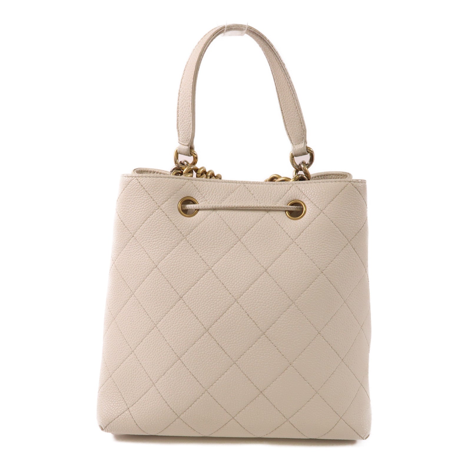 CHANEL 牛皮皮革2 Way Shoulder Bag金扣手挽肩背兩用袋