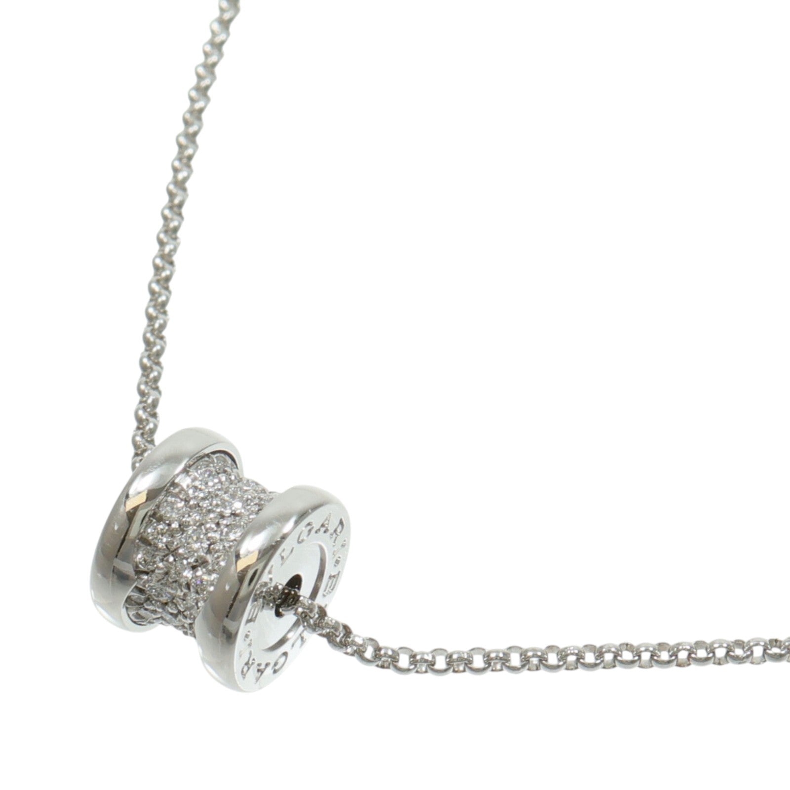 BVLGARI 18K白金B-Zero1 Necklace鑽石項鍊
