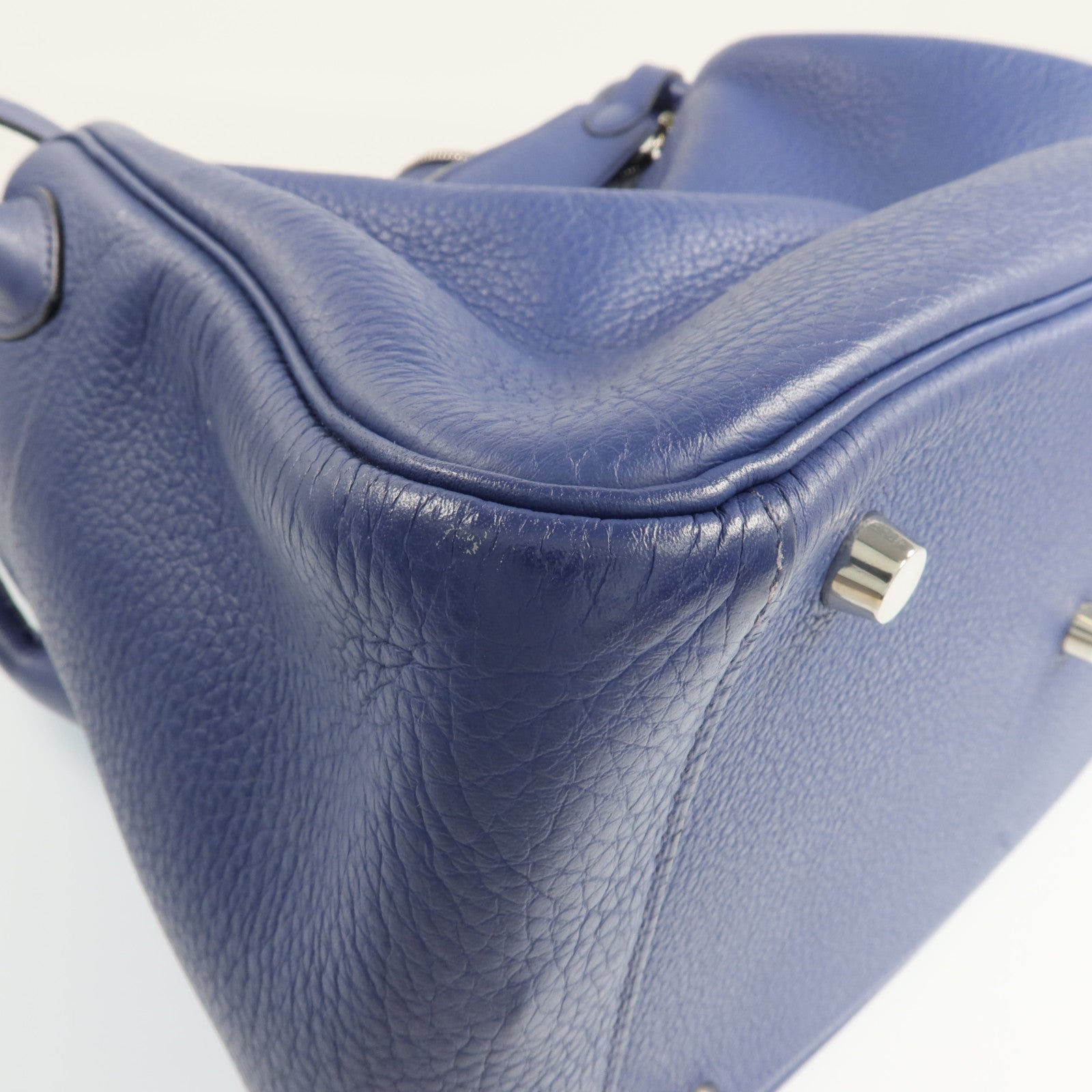 HERMES Clemence皮革Lindy 30銀扣肩背袋