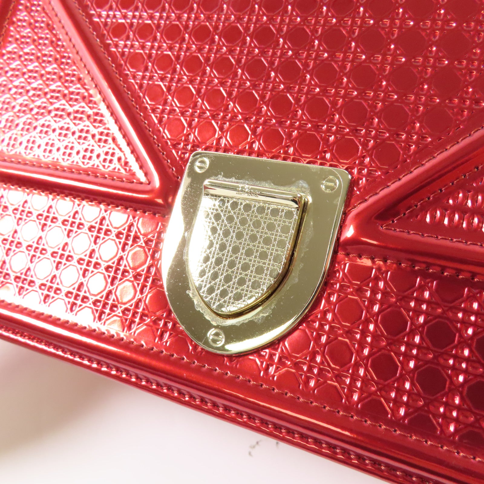 Dior 【激減優惠】牛皮皮革Diorama金扣鏈帶肩背袋