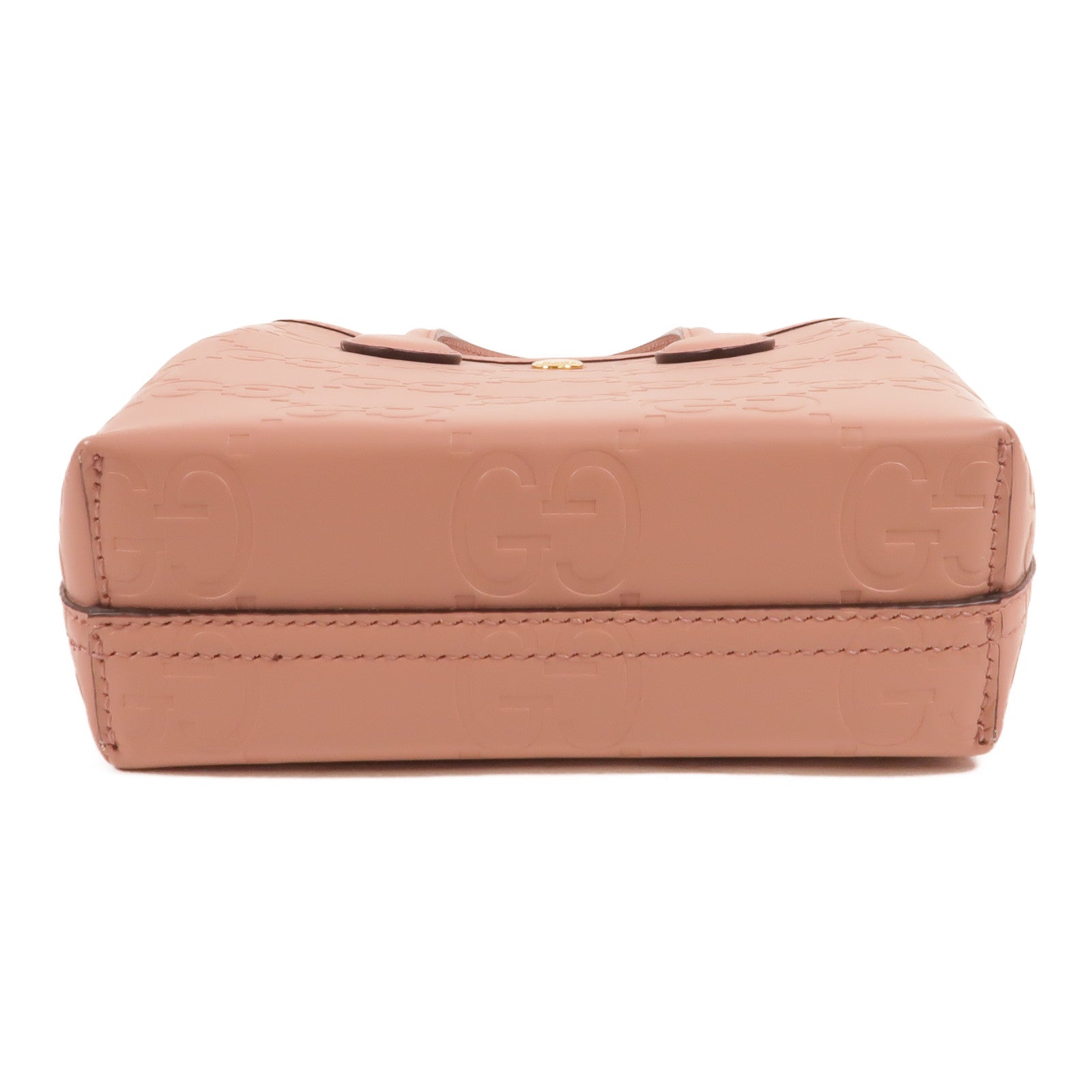 GUCCI 牛皮皮革GG Leather Super Mini To Bag手挽肩背兩用袋