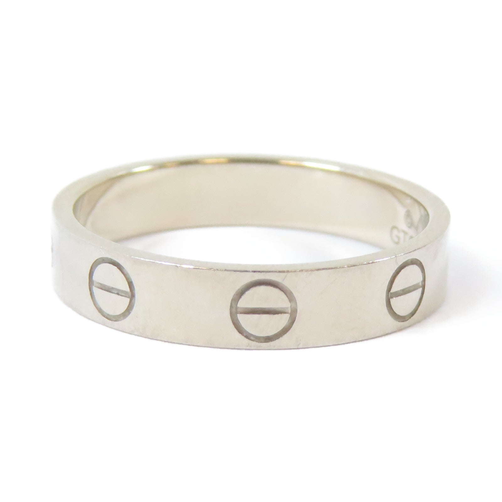 CARTIER 18K白金Love Ring戒指Cartier#51/US#5.5