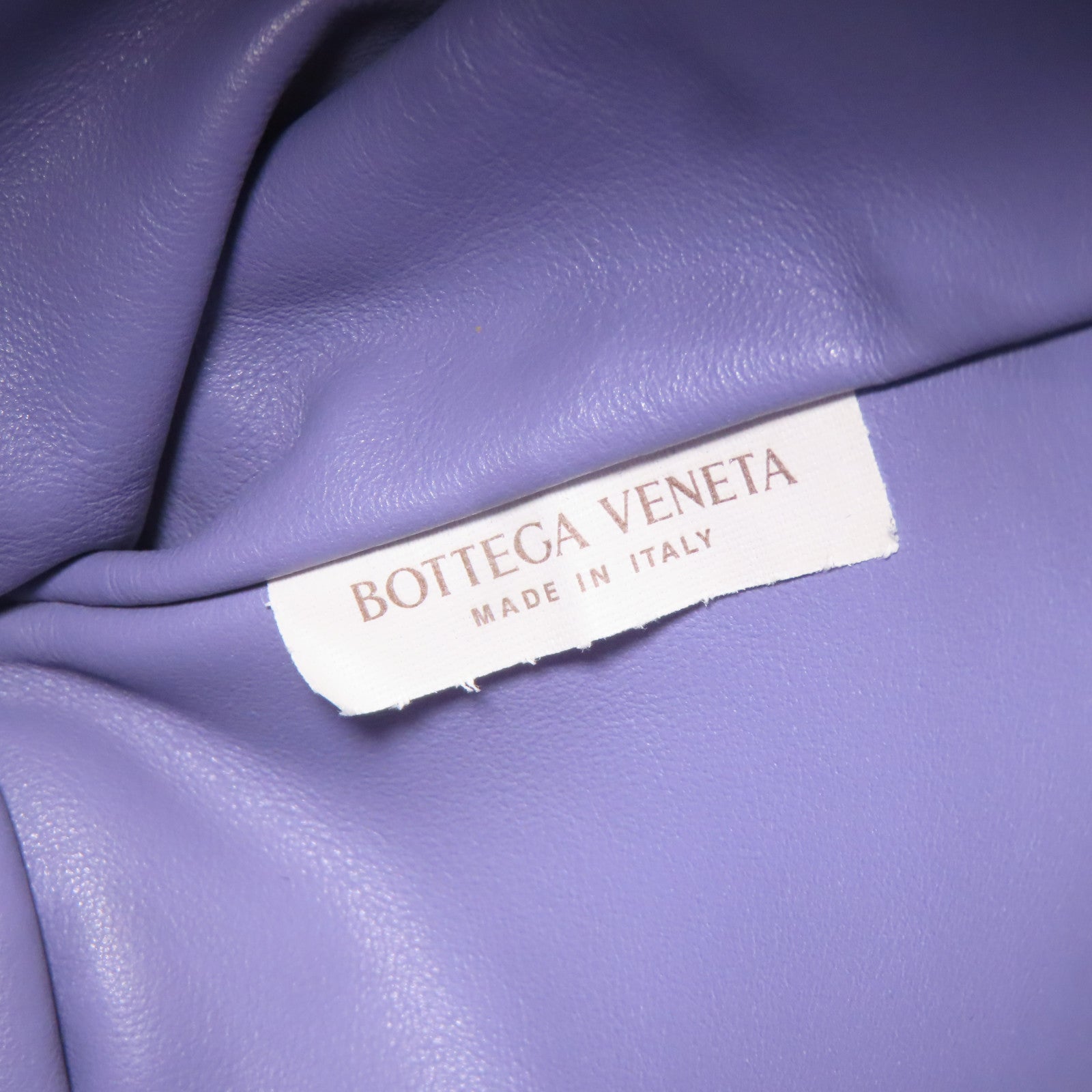 BOTTEGA VENETA 牛皮皮革Twist Mini銀扣手挽袋紫色