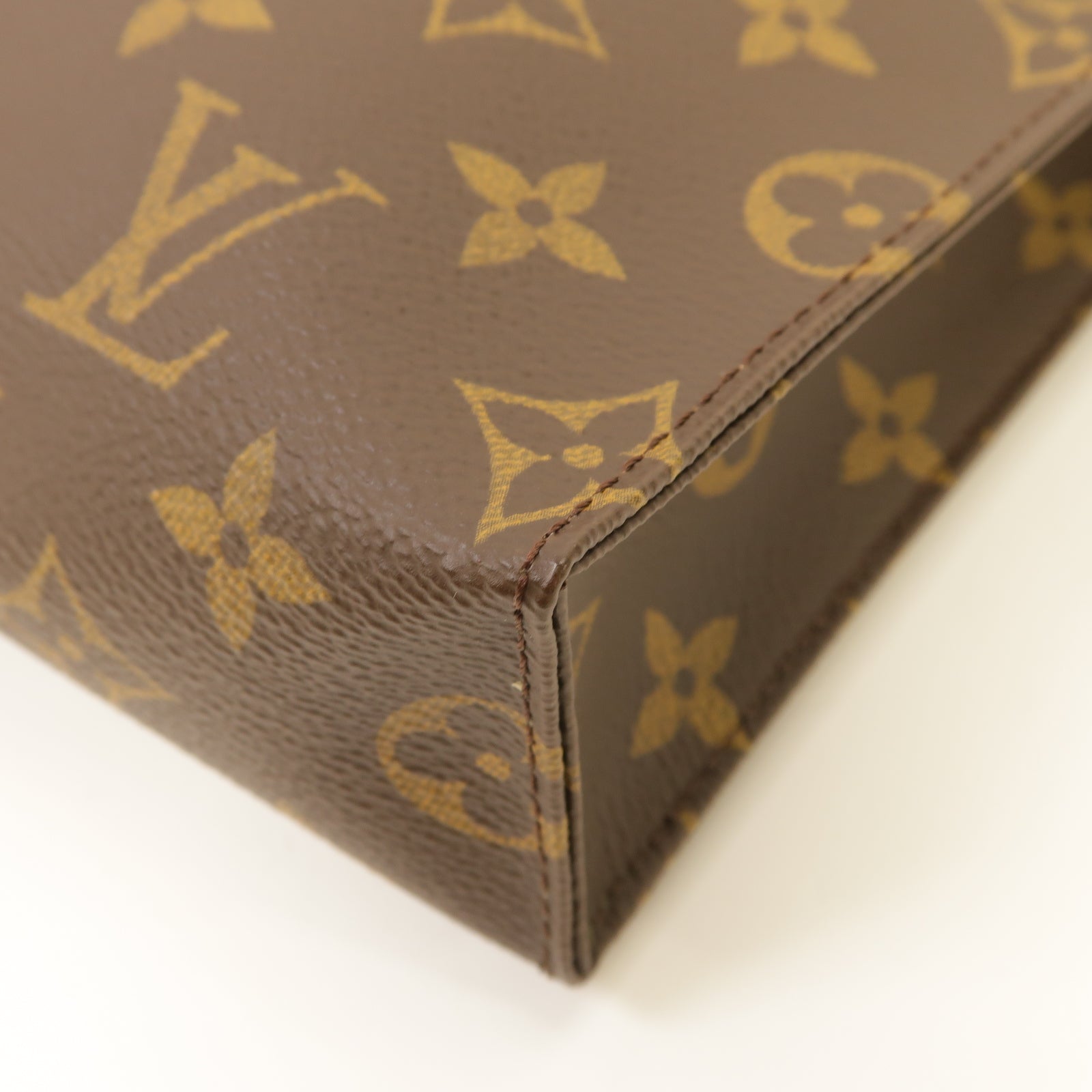 LOUIS VUITTON Monogram Poche Toilette 19金扣手拿包棕色