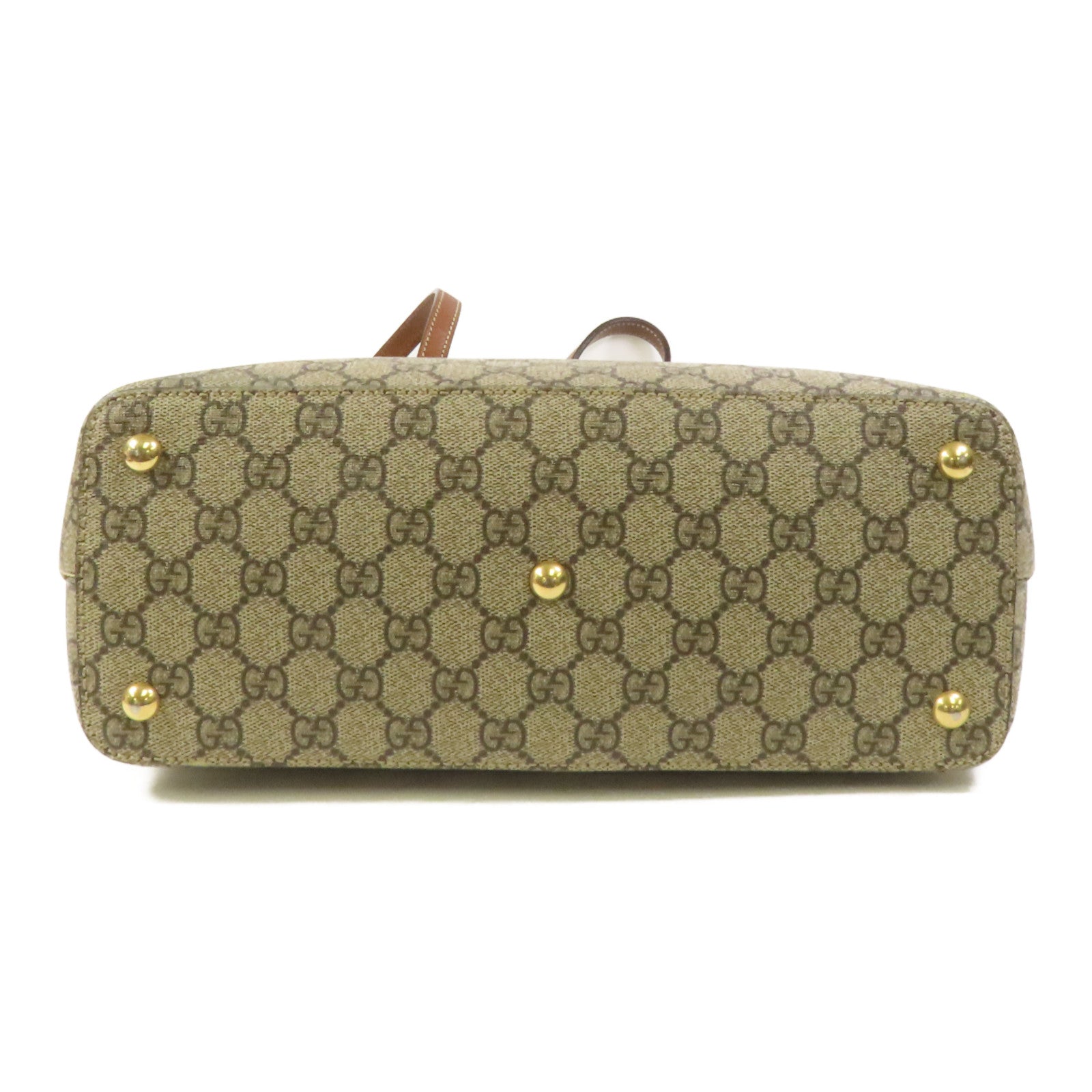 GUCCI 塗層帆布GG Supreme金扣肩背袋
