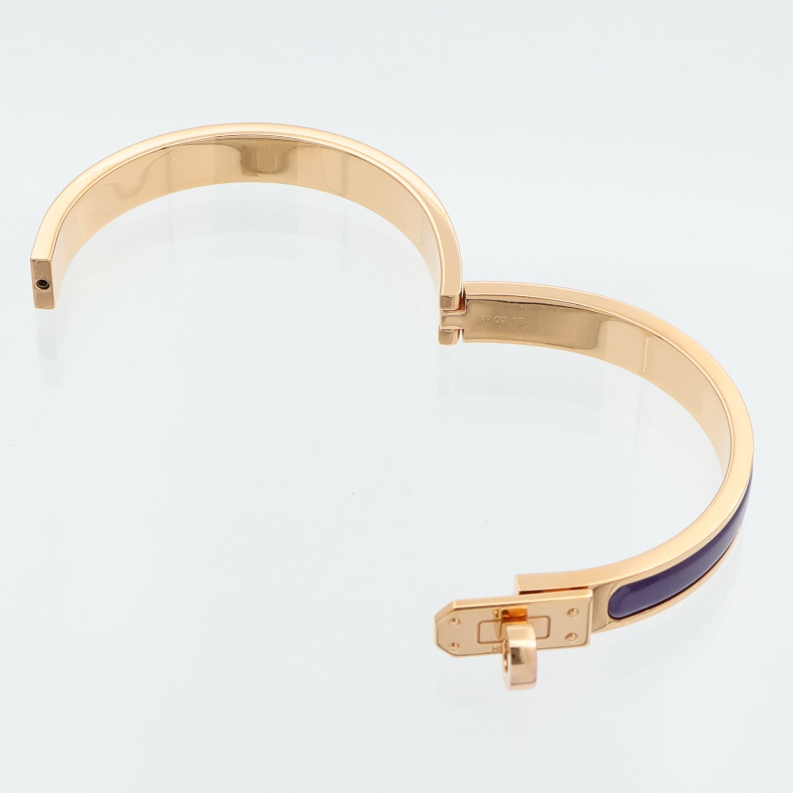 HERMES 金屬/琺瑯Mini Clic Kelly手鐲