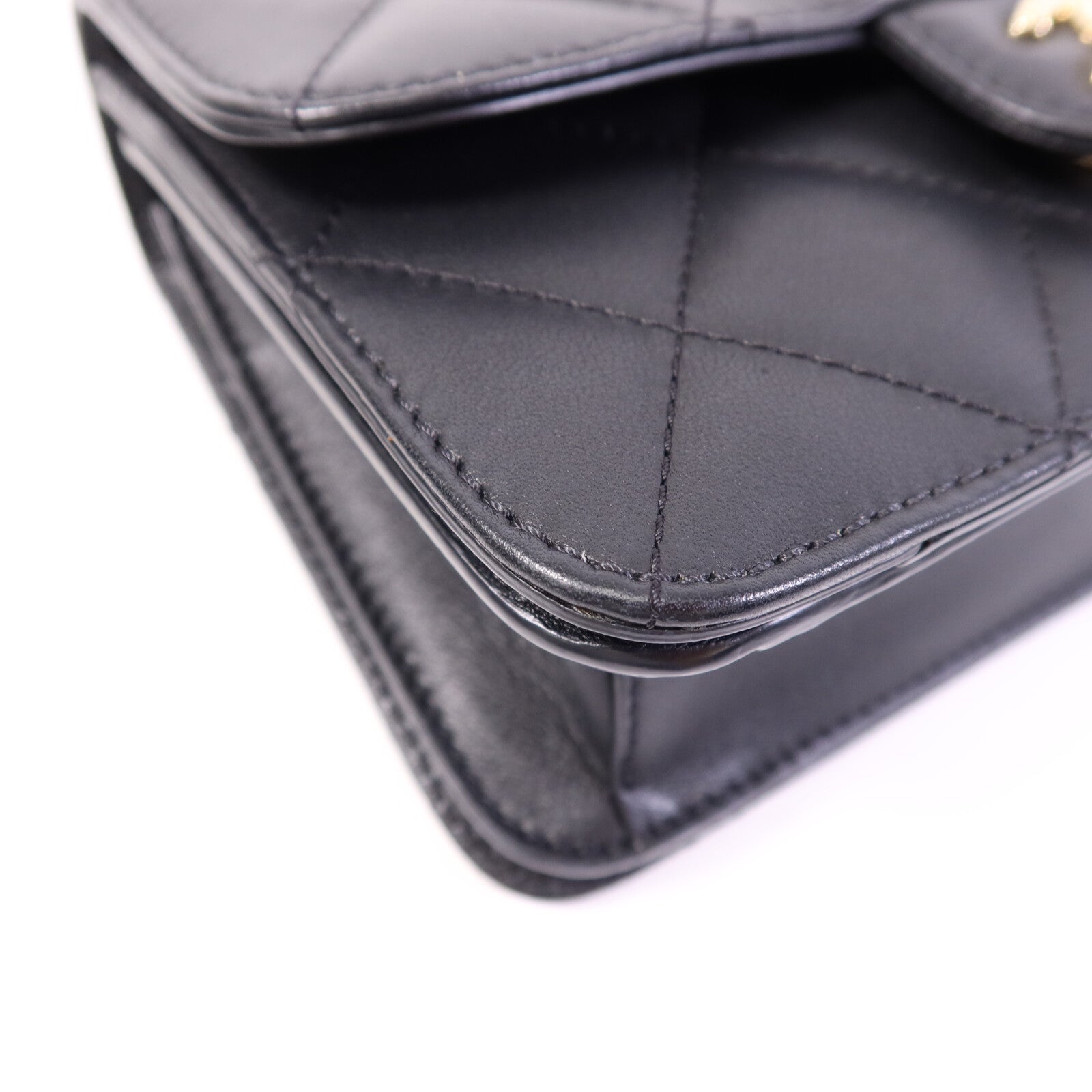 CHANEL 牛皮皮革2 Way Shoulder Bag金扣鏈帶肩背袋