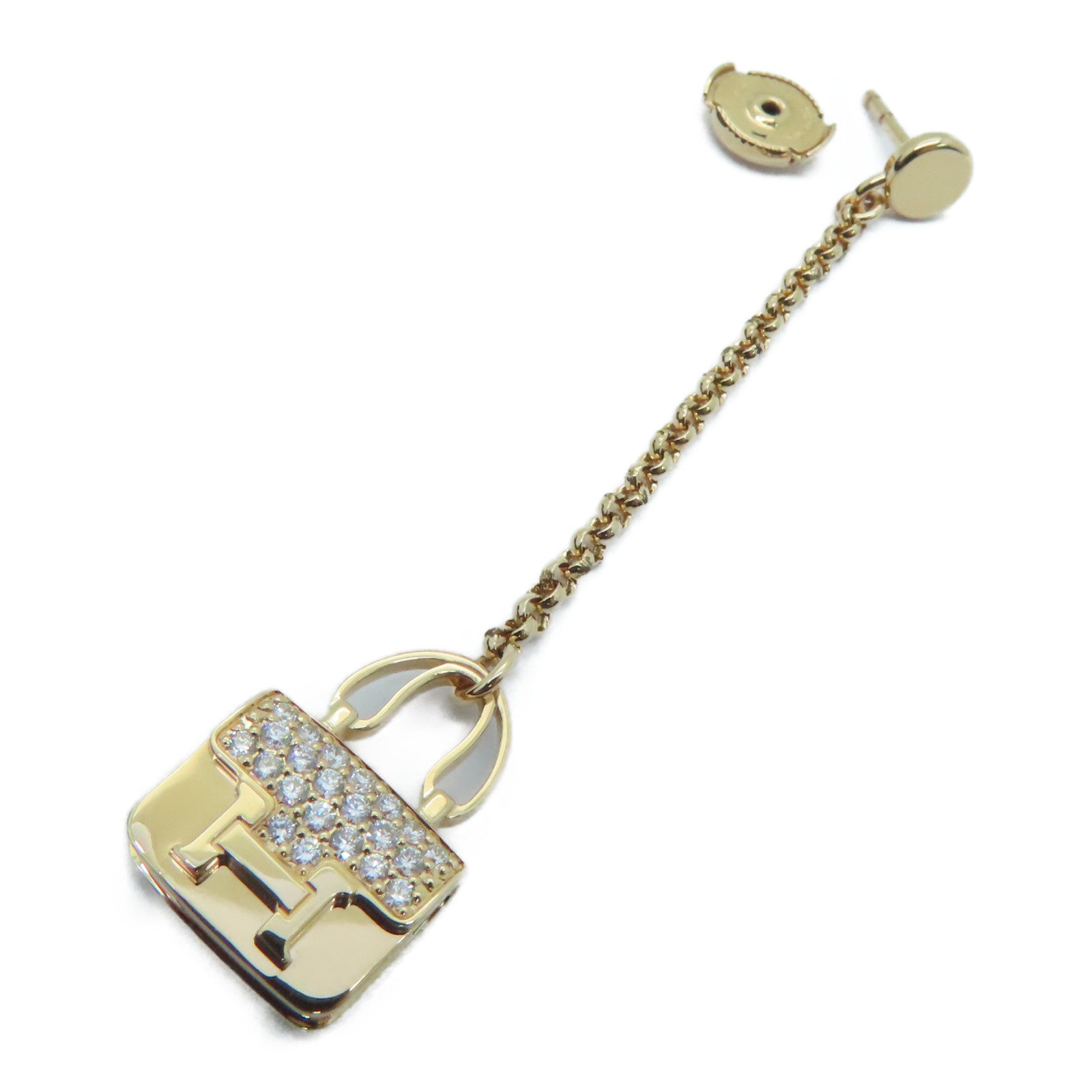 HERMES 18K rose gold Amulettes Constance Earrings earrings
