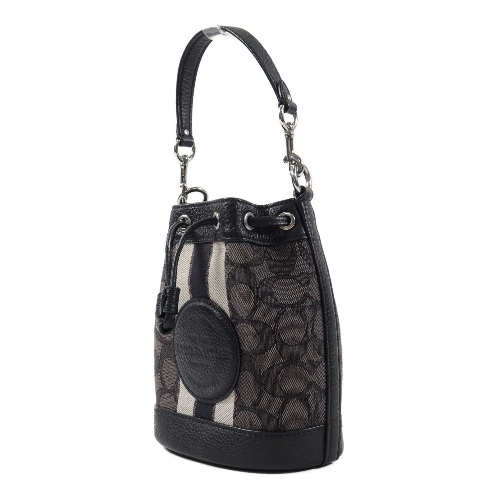 COACH 帆布Mini Dempsey Bucket Bag手挽肩背兩用袋
