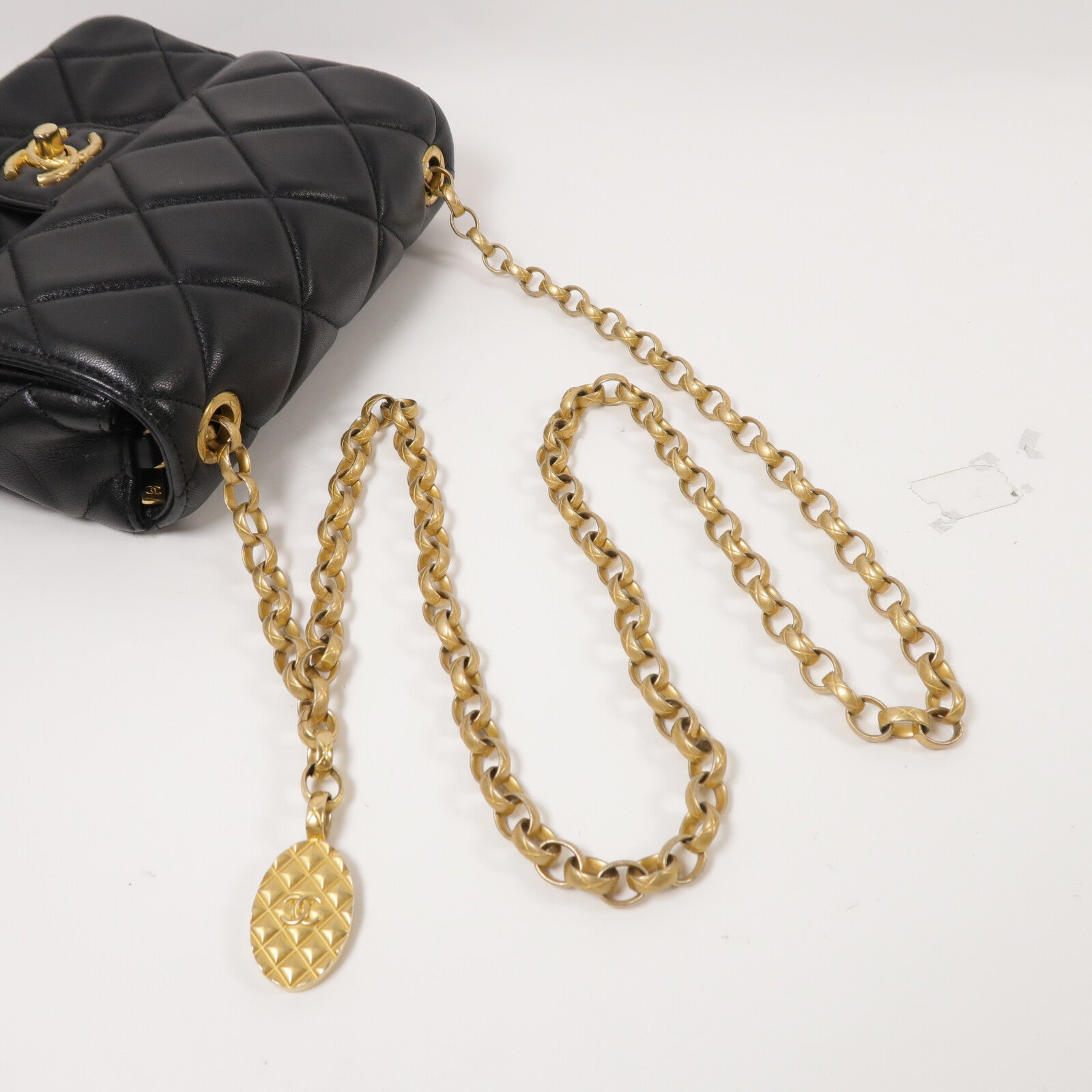 CHANEL 羊皮皮革Chain Shoulder鏈帶肩背袋