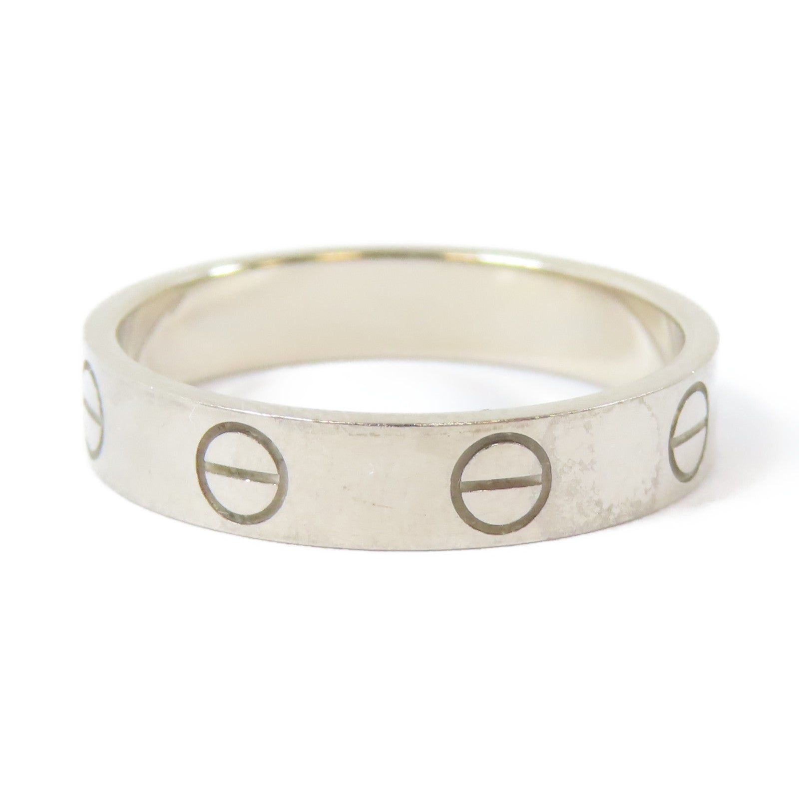 CARTIER 18K白金Love Ring戒指Cartier#51/US#5.5